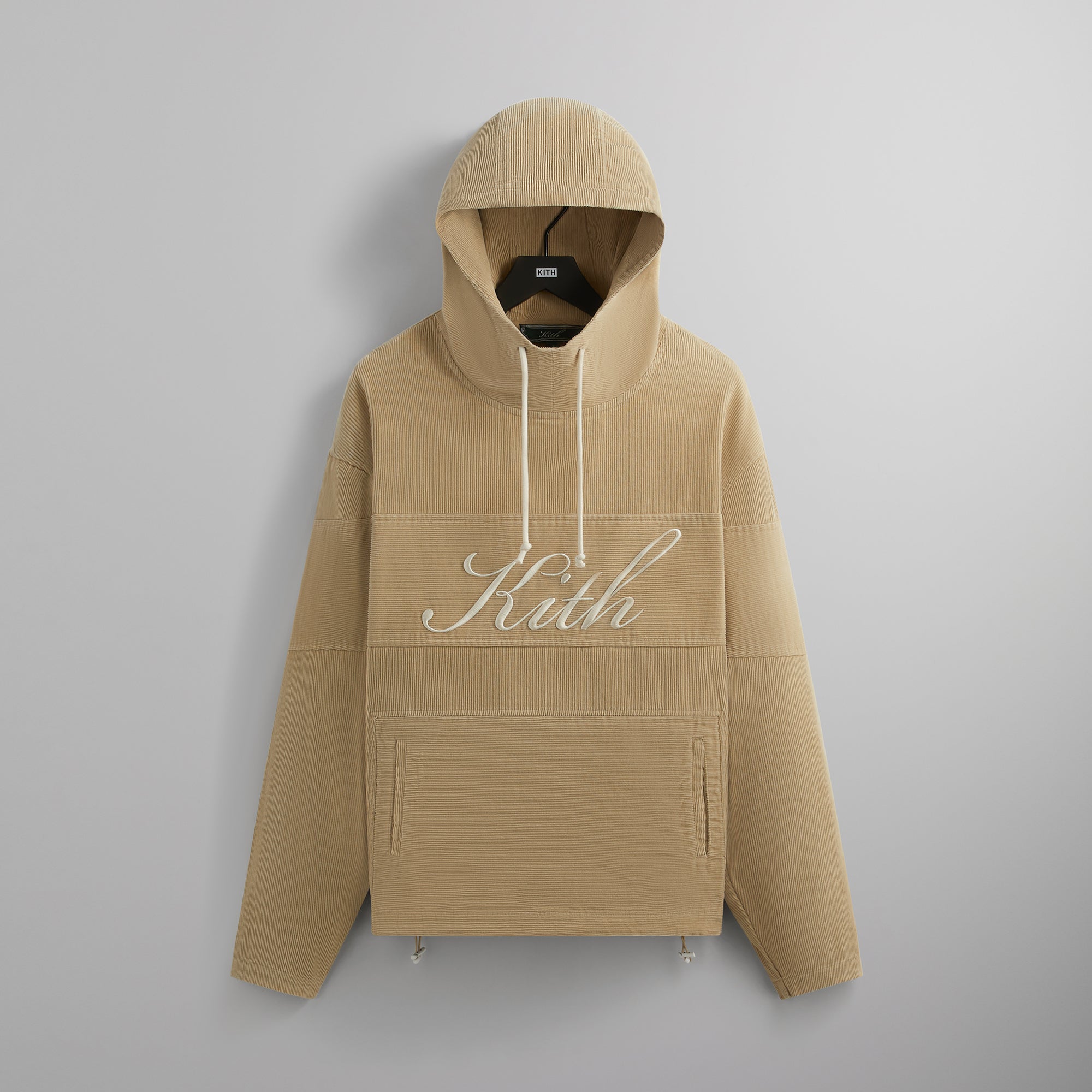 Kith Washed Corduroy Caden Hoodie - Canvas