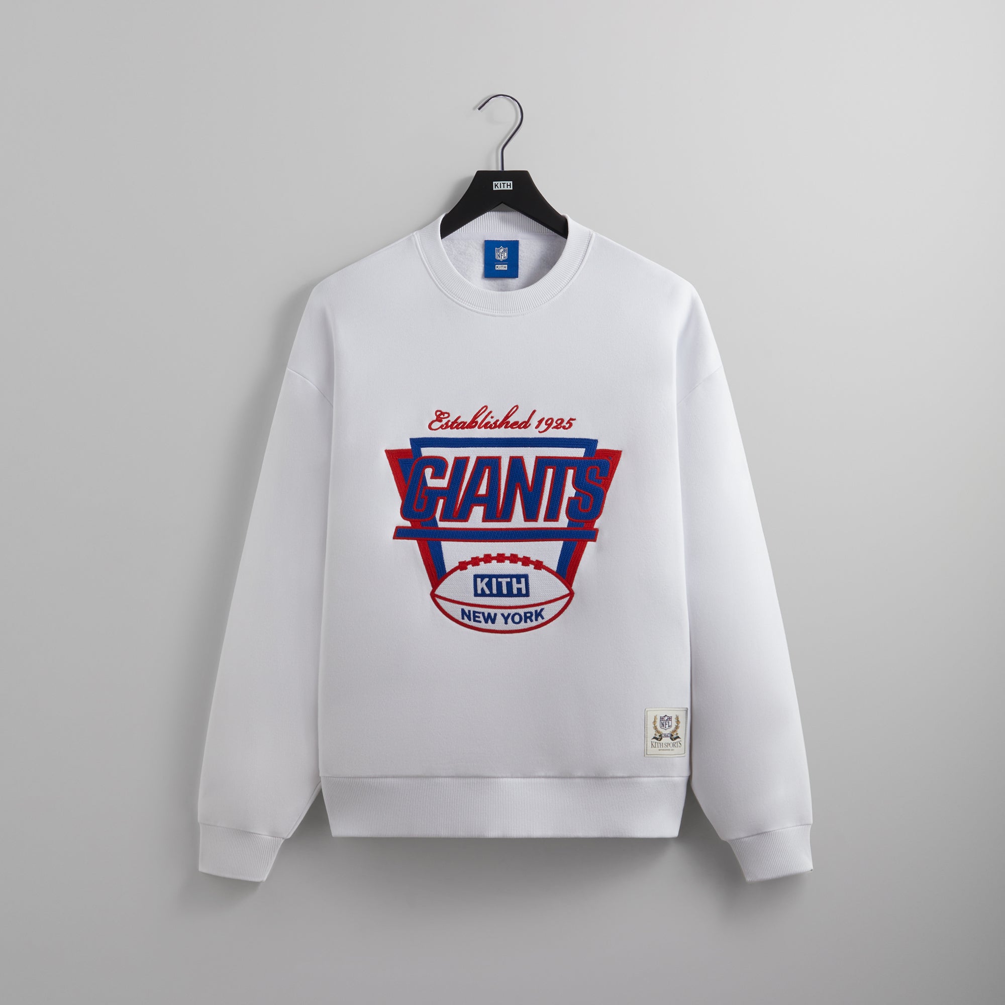 Kith for the NFL: Giants 1925 Nelson Crewneck - White