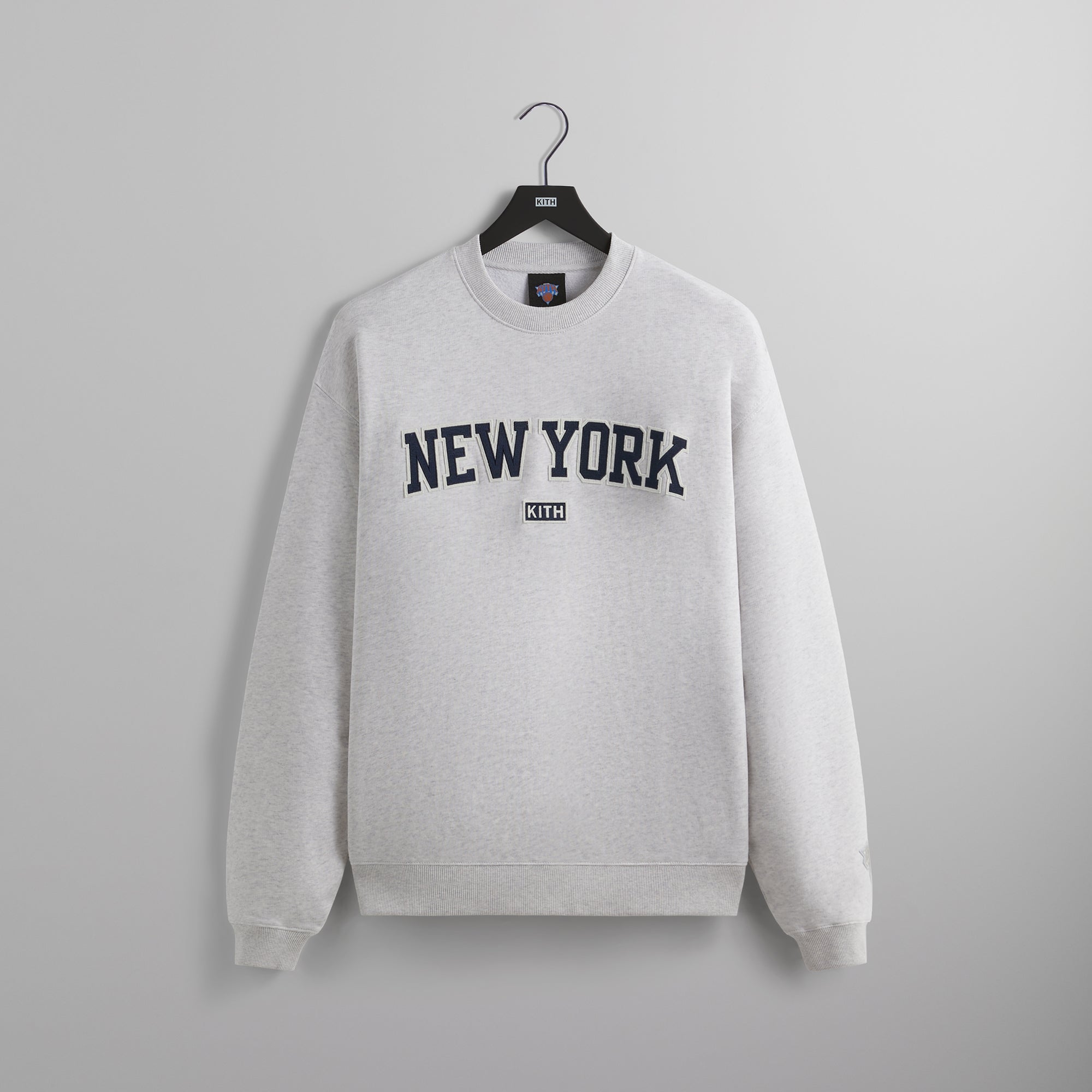 Kith for the New York Knicks City So Nice Nelson Crewneck - Light Heather Grey