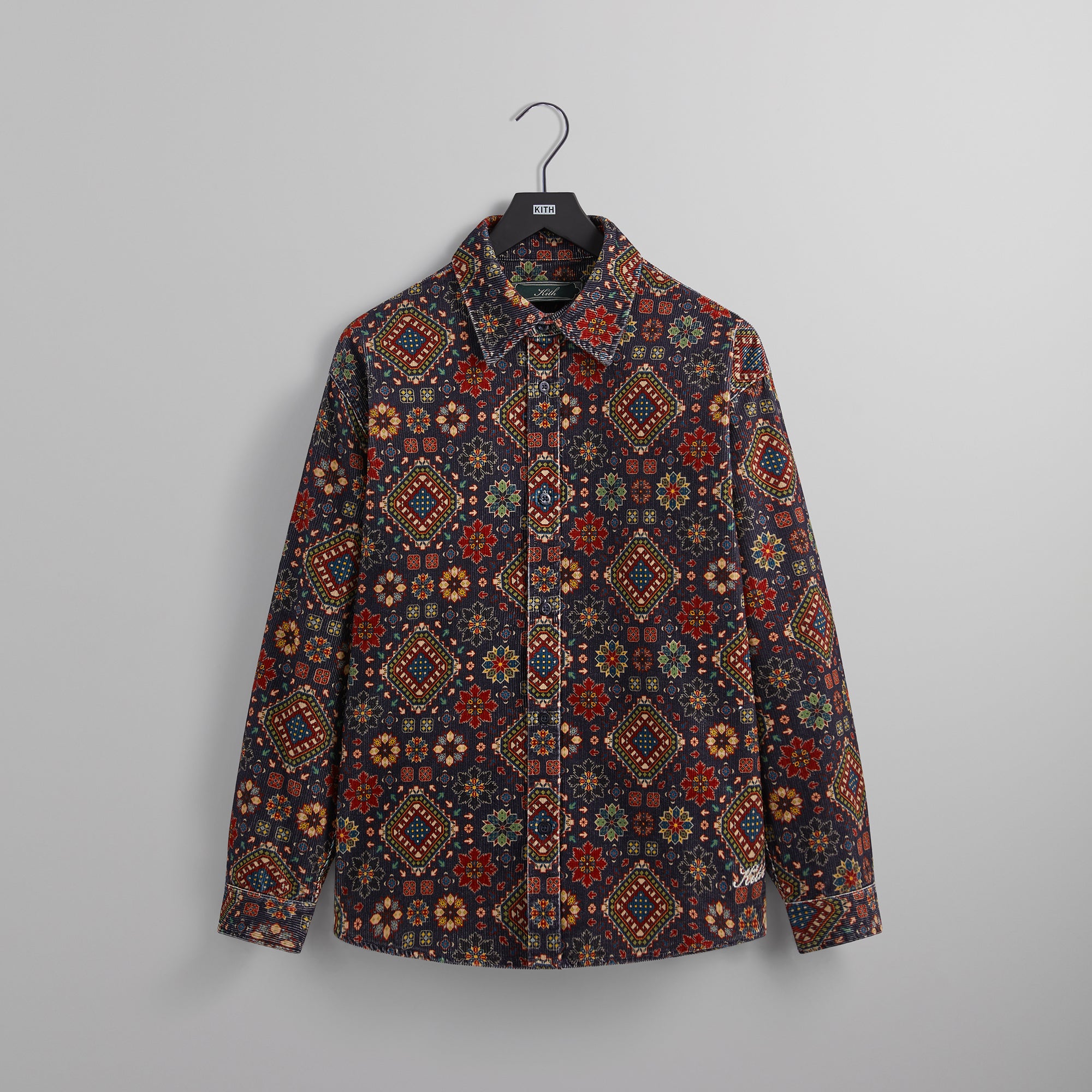 Kith Printed Wide Wale Cord Apollo - Ink