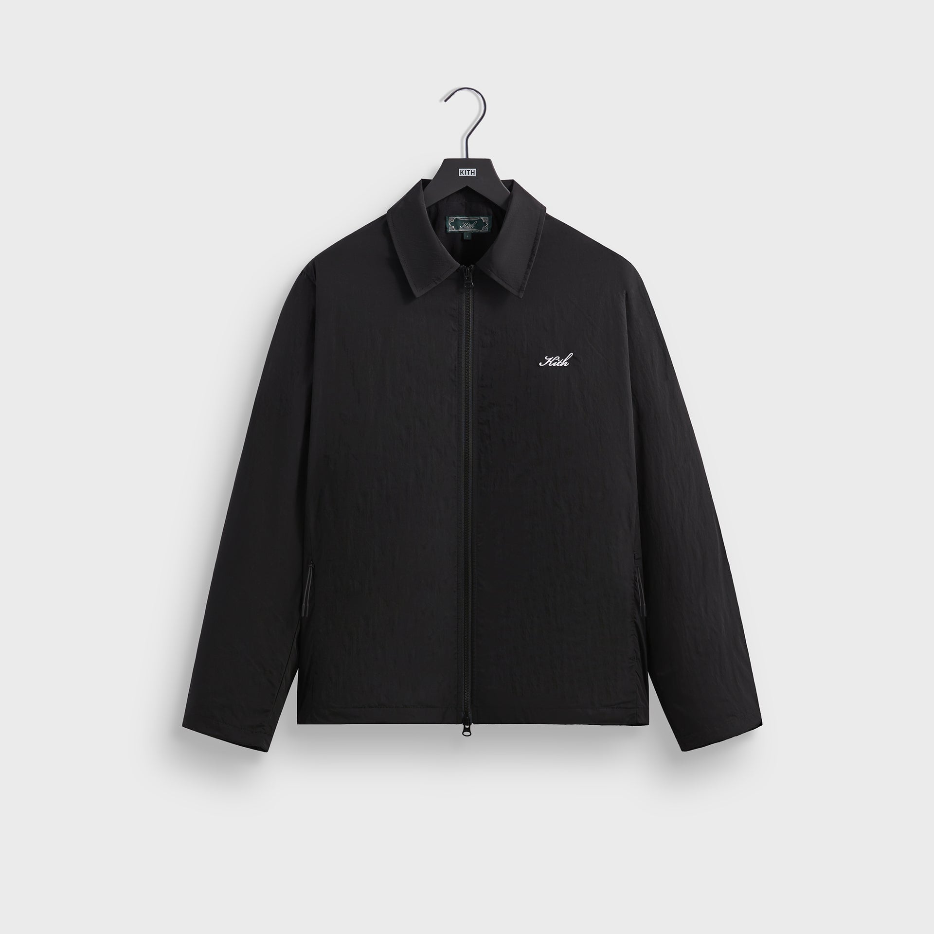 Kith Wrinkle Nylon Jonas Coaches Jacket - Black