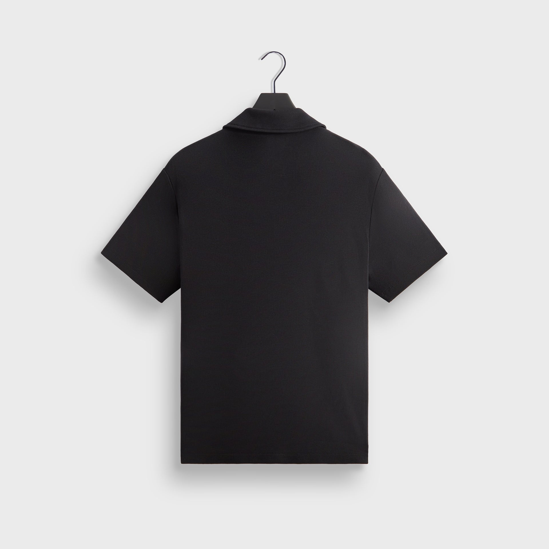 Kith Micro Waffle Drew Polo - Black