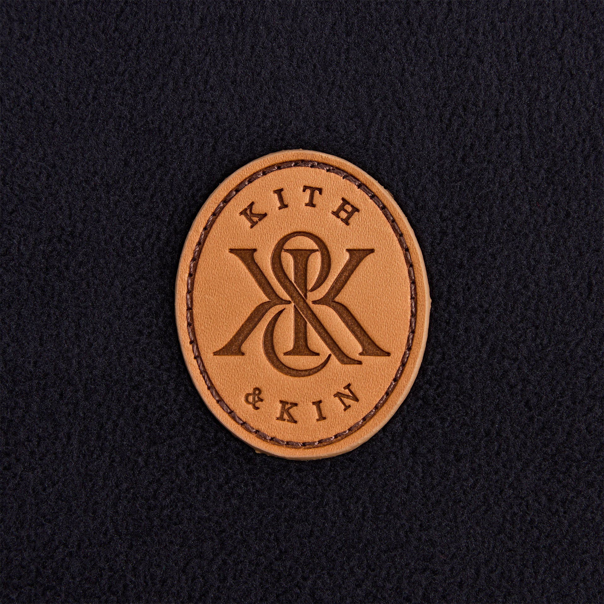 Kith Bonded Sherpa Strauss Cross Front Cardigan - Ink