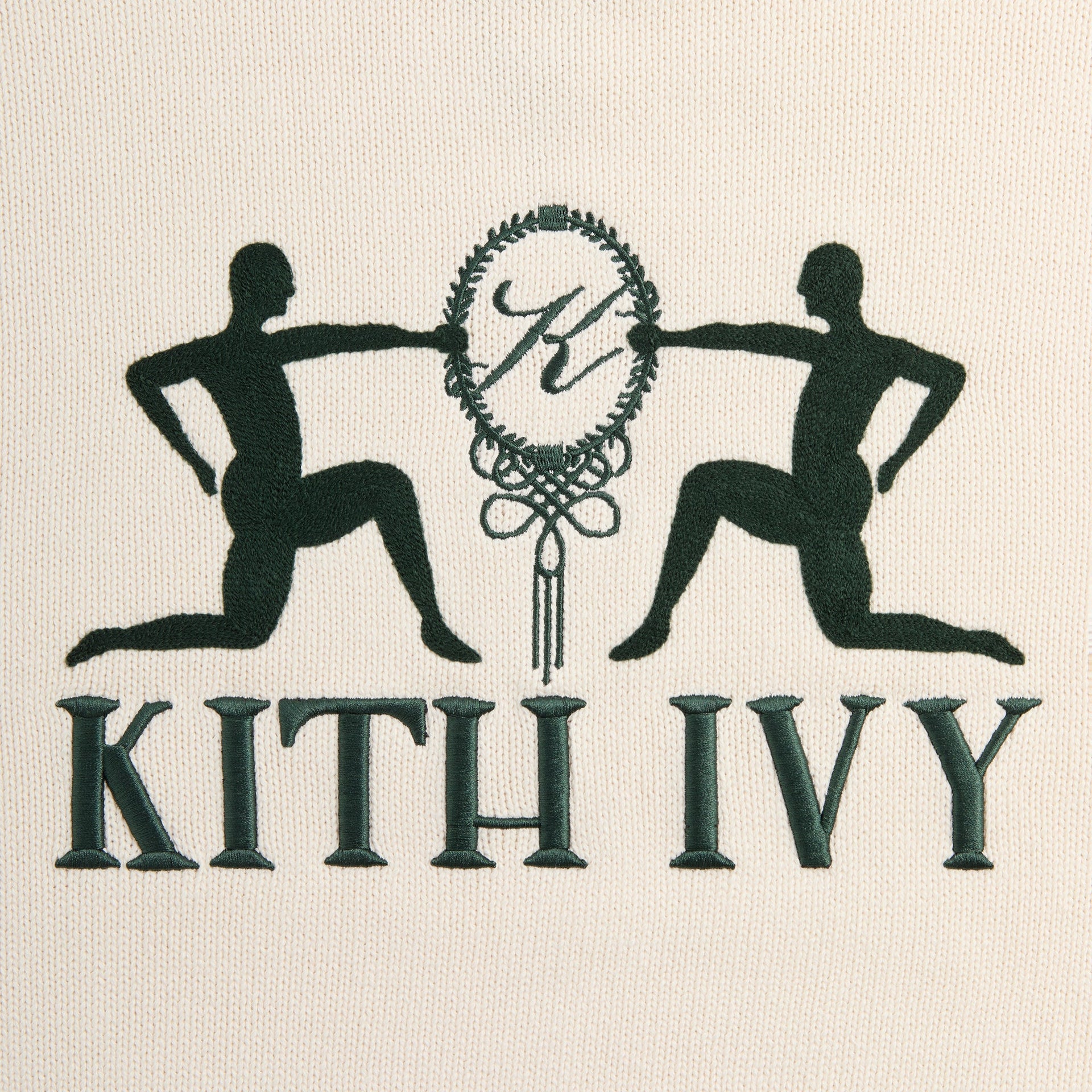 Kith Ivy Emblem Crewneck Sweater - Sandrift