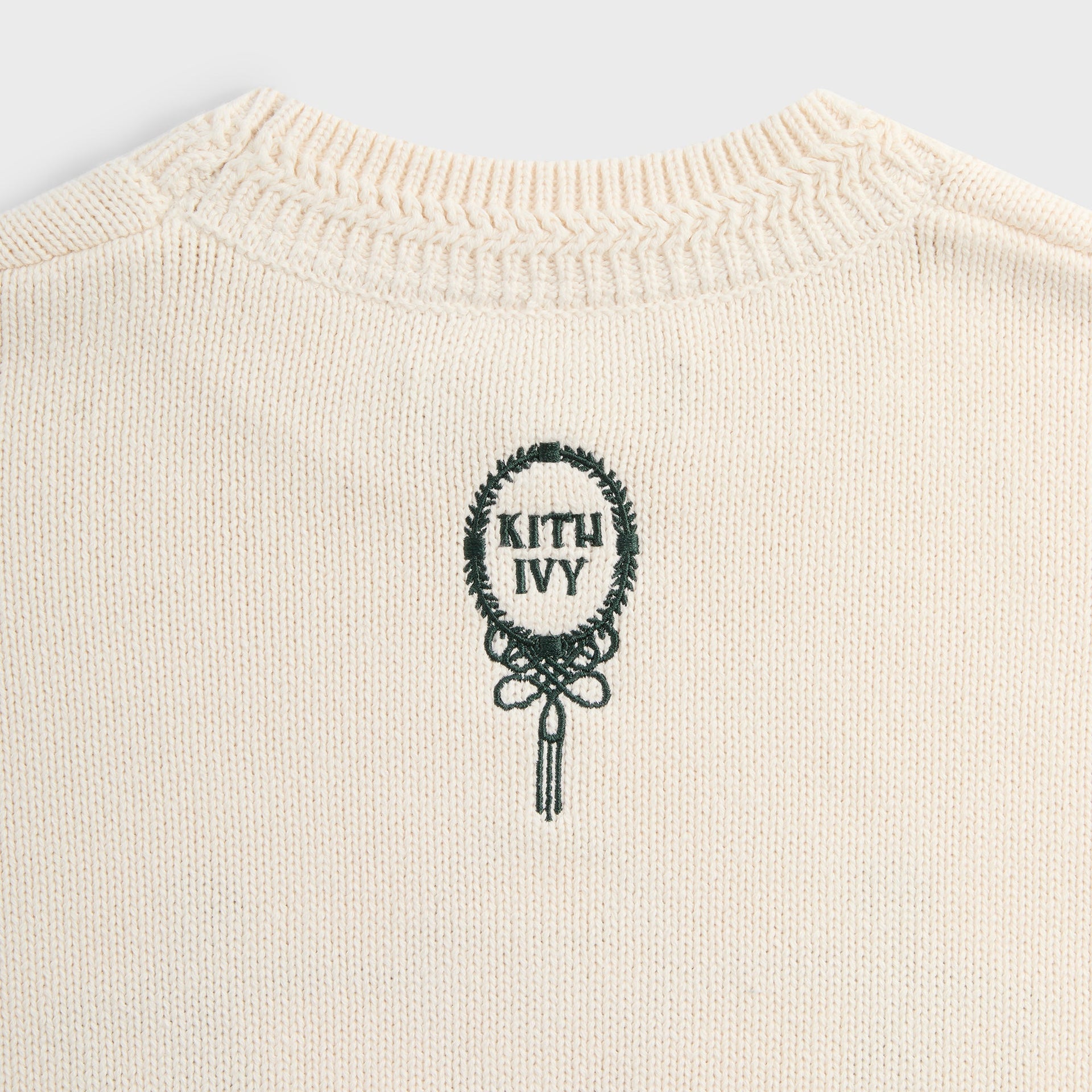 Kith Ivy Emblem Crewneck Sweater - Sandrift