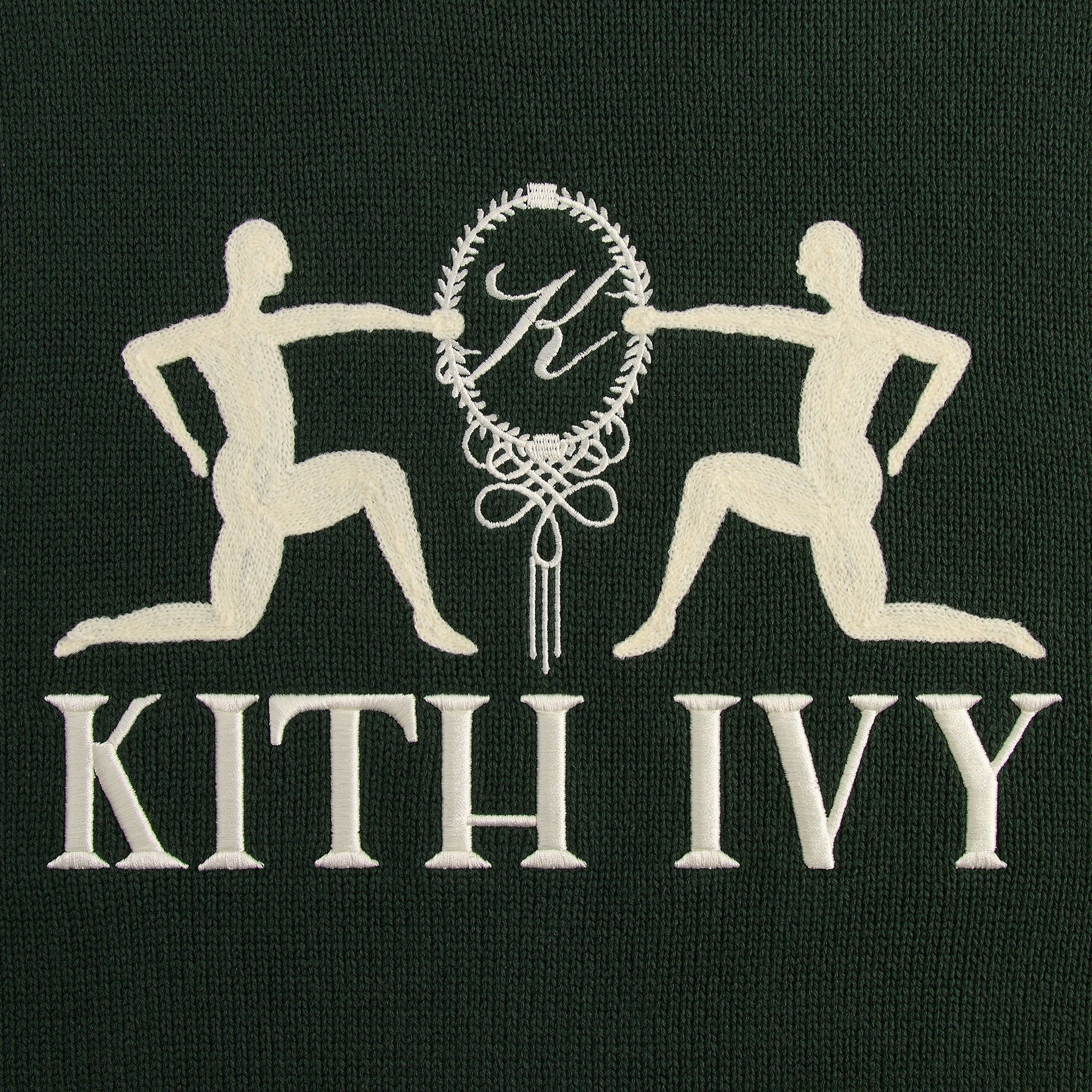 Kith Ivy Emblem Crewneck Sweater - Ivy Green