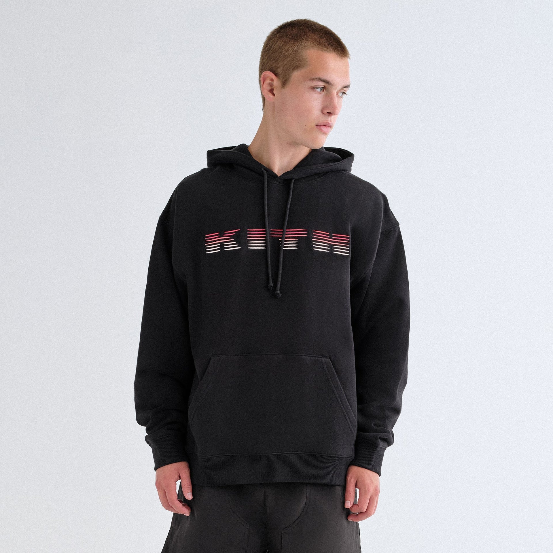 Kith Parallel Lines Williams III Hoodie - Black