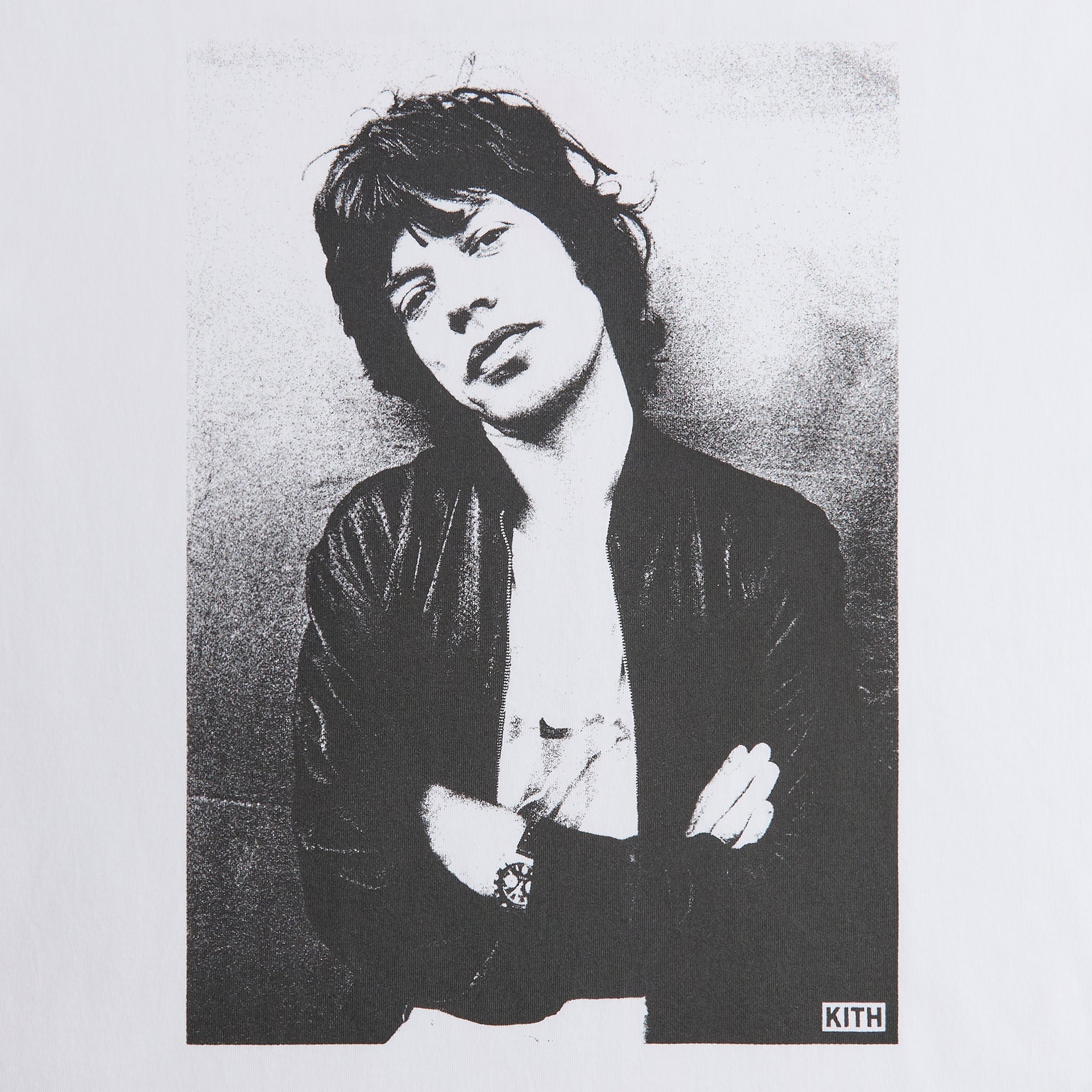 Kith for The Rolling Stones Mick Photo Vintage Tee - White