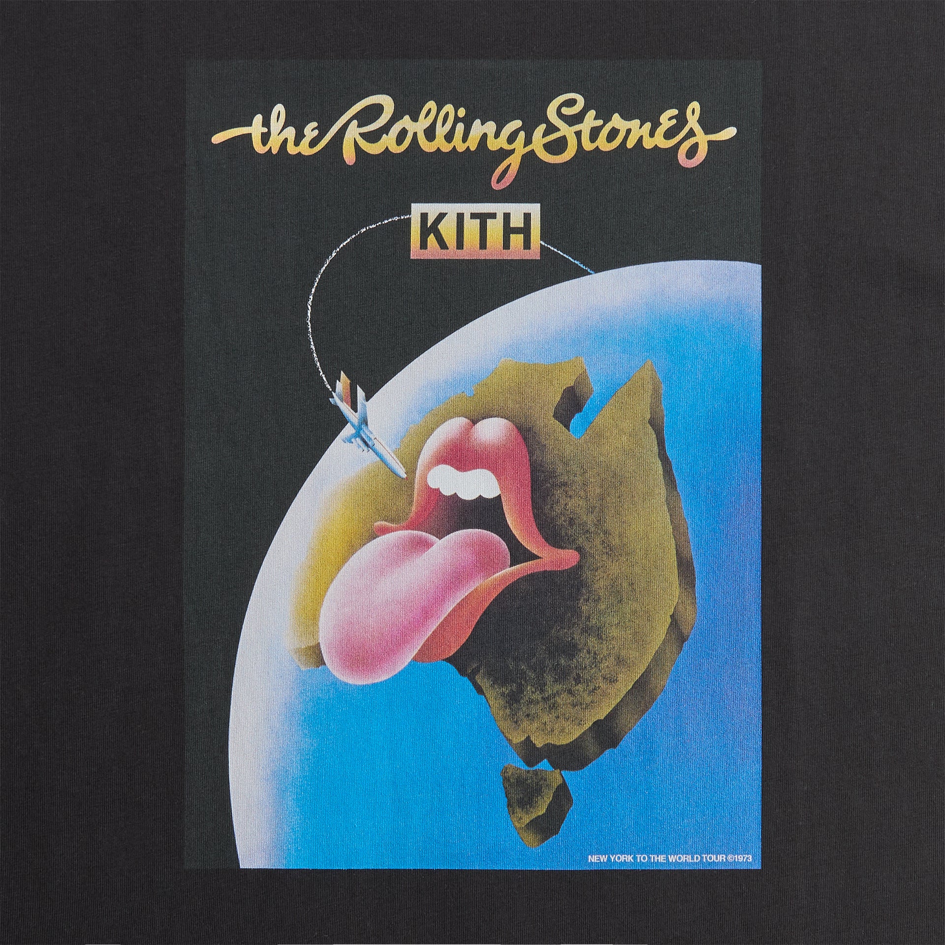 Kith for The Rolling Stones Australia 1973 Poster Tee - Black