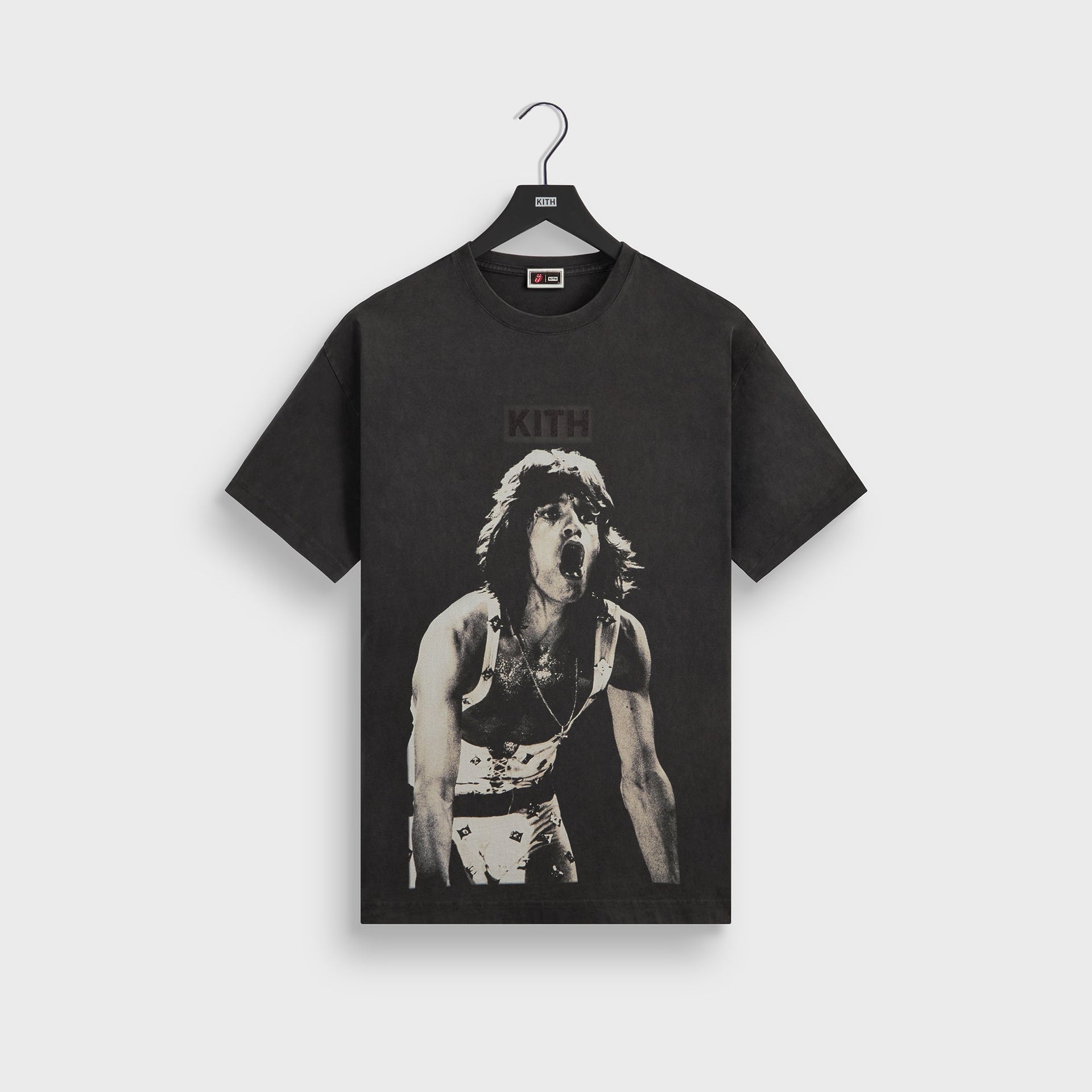 Kith for The Rolling Stones Mick Jagger Concert Photo Vintage Tee - Black