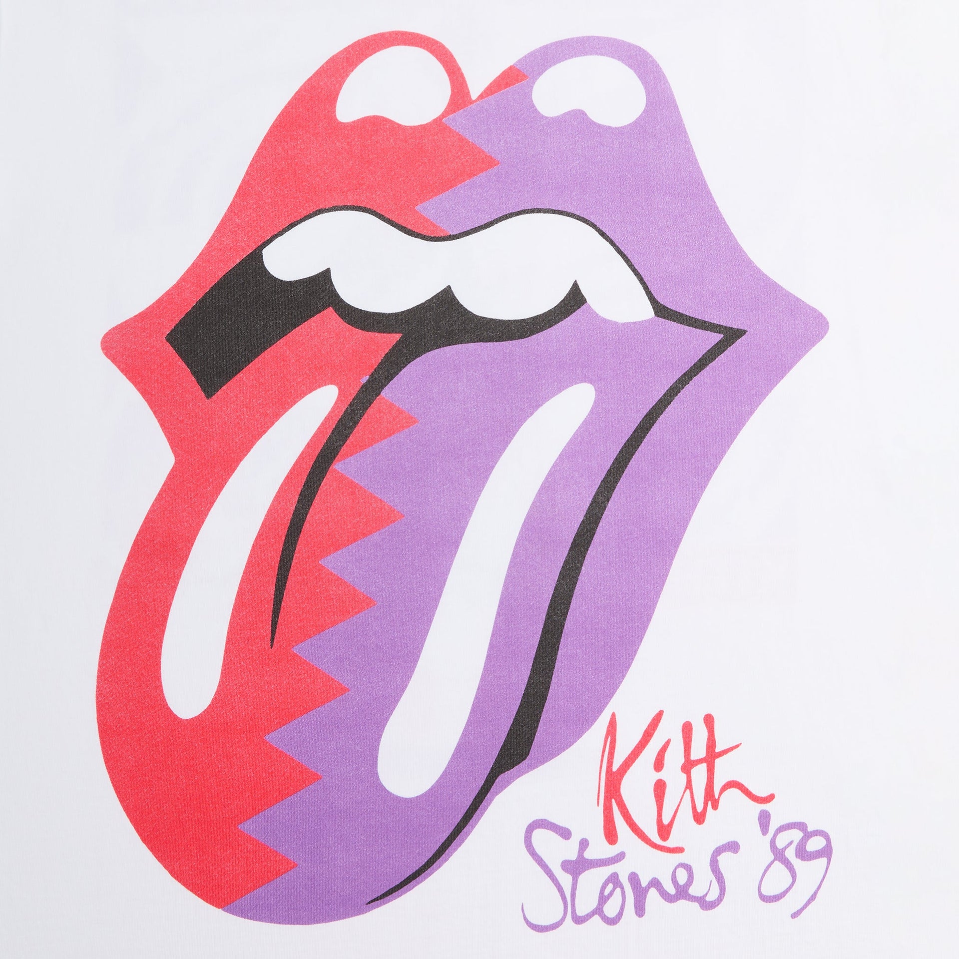 Kith for The Rolling Stones 1989 Tongue Vintage Tee - White