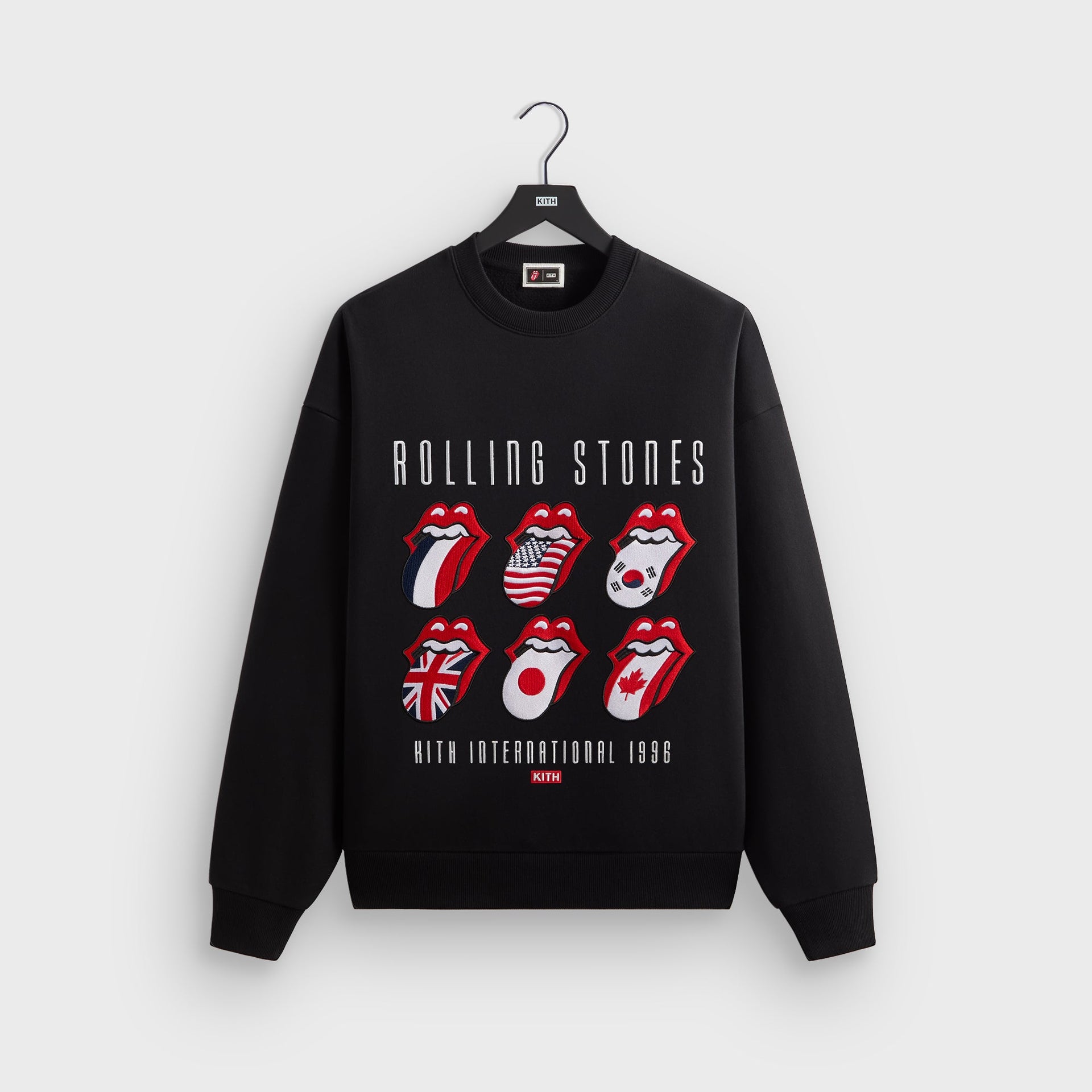 Kith for The Rolling Stones International 1996 Nelson Crewneck - Black