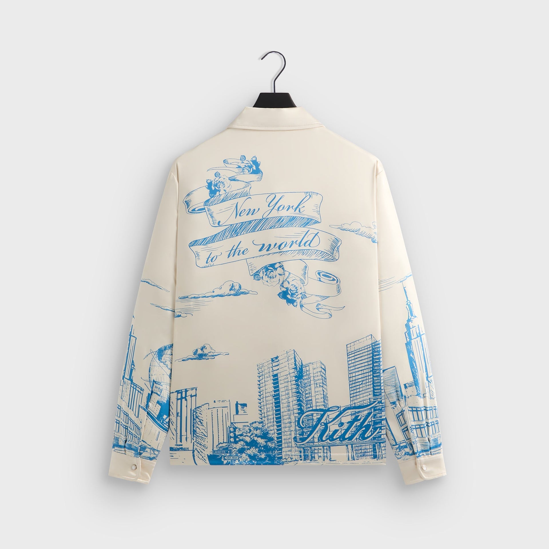 Kith Scenic Long Sleeve Boxy Collared Overshirt - Sandrift