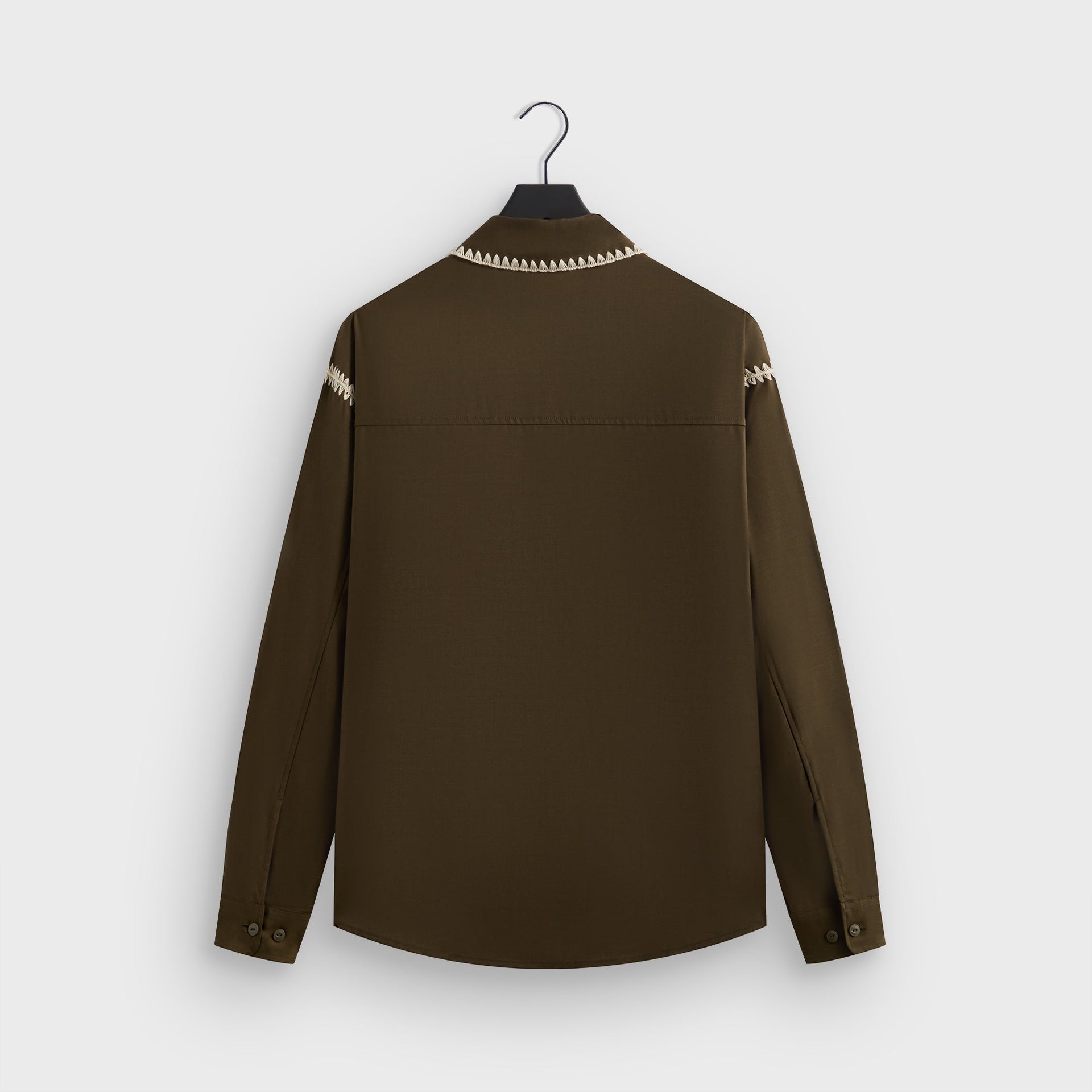 Kith Crochet Detail Apollo Shirt - Moss