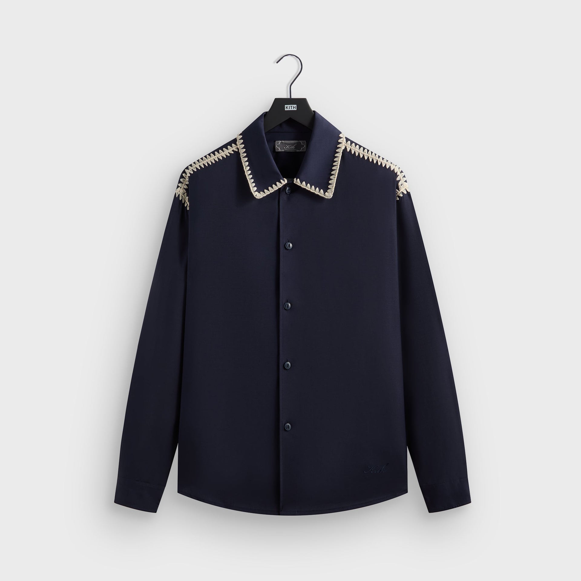 Kith Crochet Detail Apollo Shirt - Nocturnal