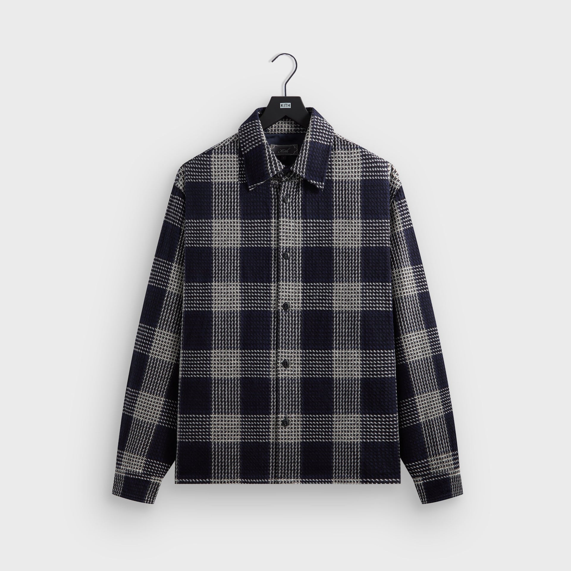 Kith Textured Plaid Deon Shirt - Nocturnal