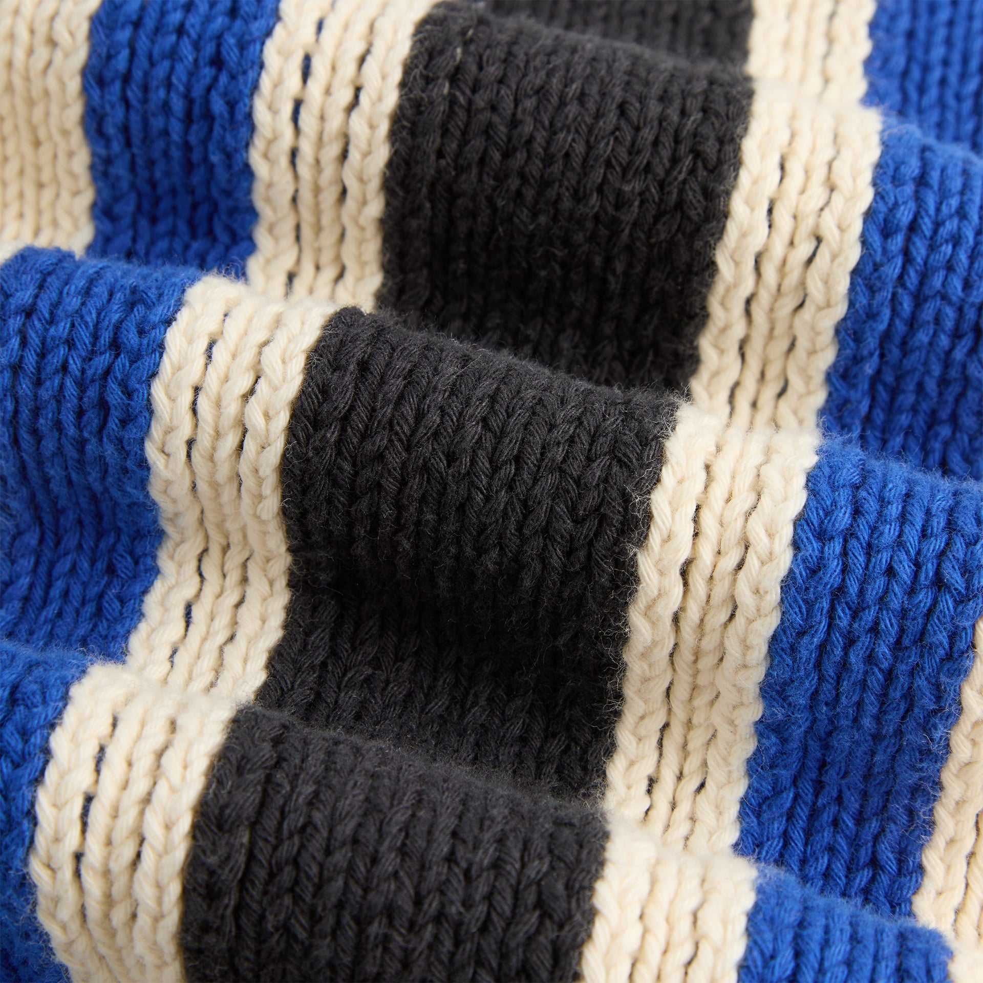 Kith Color-Blocked Moto Full Zip Wyona Sweater - Sandrift