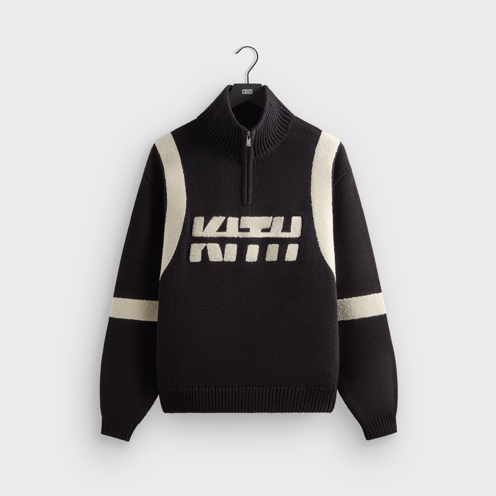 Kith Racer Quarter Zip Wyona Sweater - Black