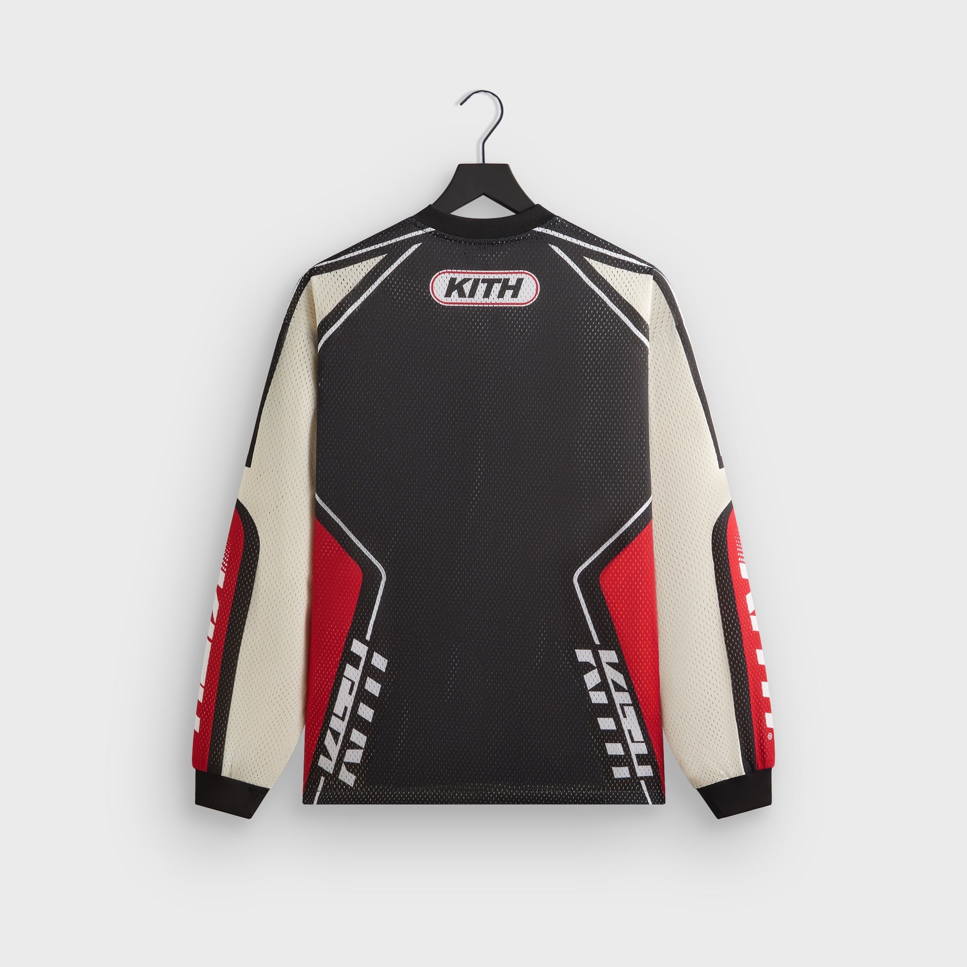 Kith Moto Mesh Long Sleeve Donovan Tee - Black