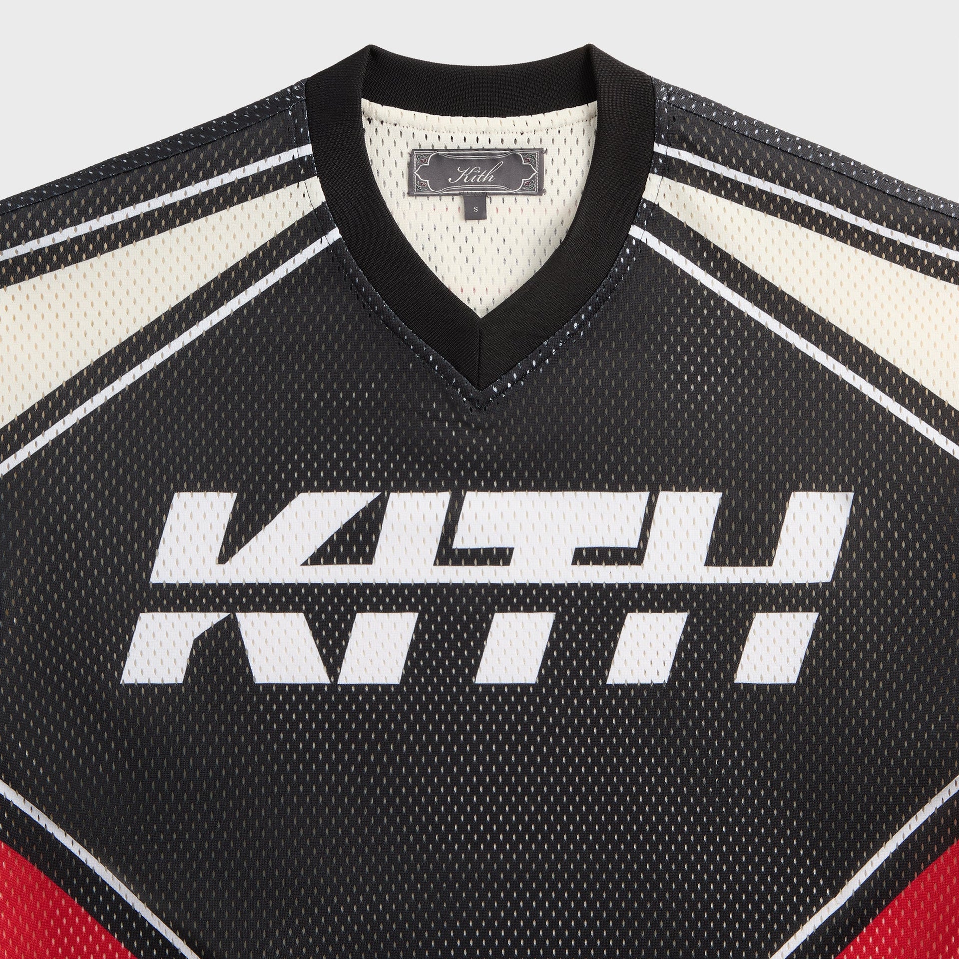 Kith Moto Mesh Long Sleeve Donovan Tee - Black