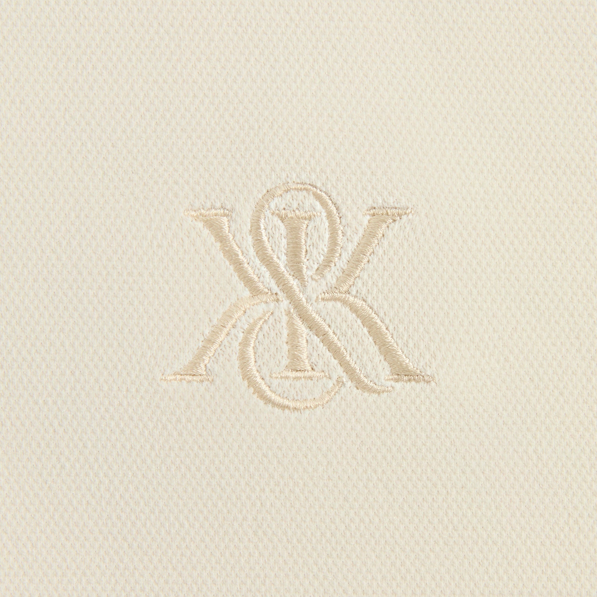 Kith Zip-Front Performance Knit Ethan Polo - Sandrift