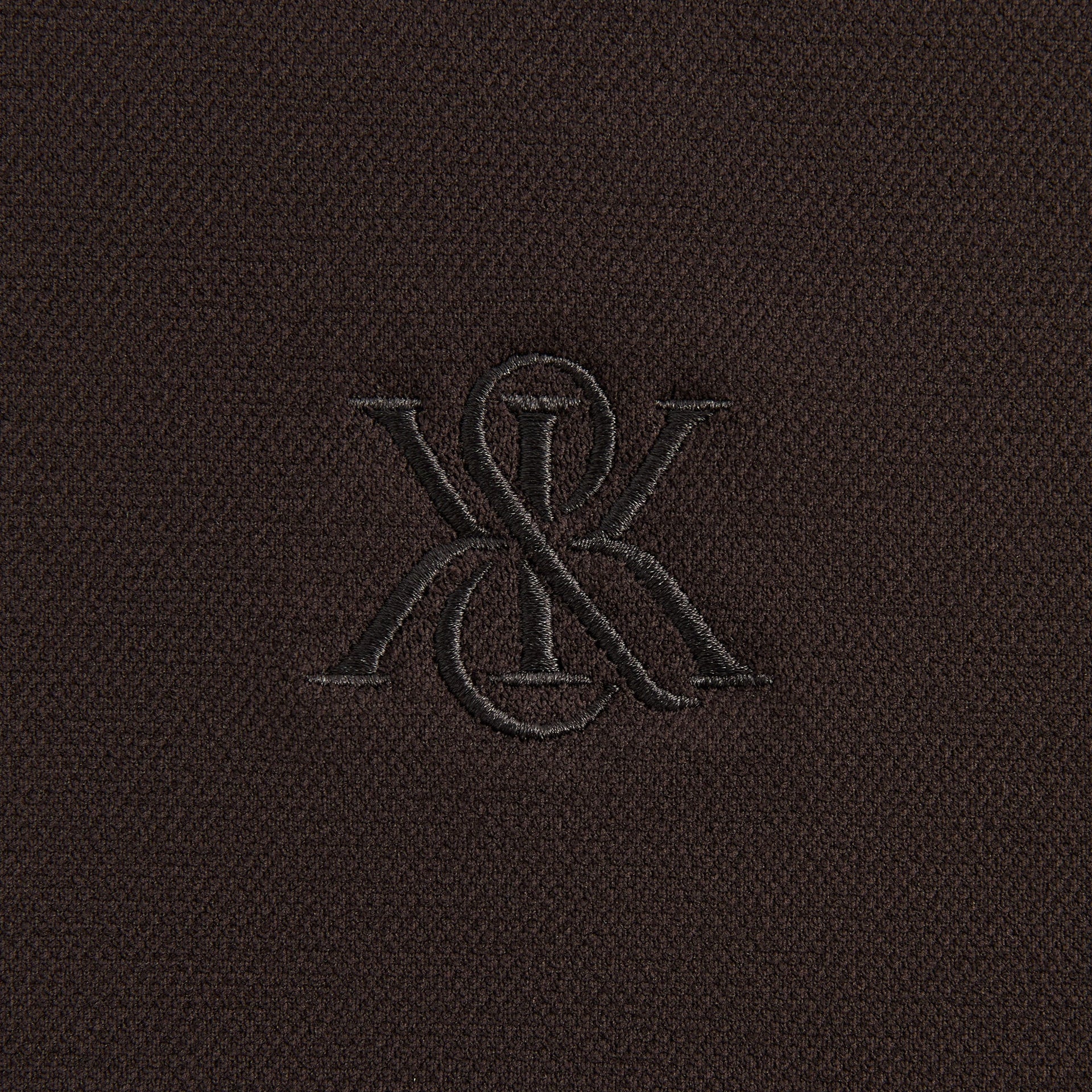 Kith Zip-Front Performance Knit Ethan Polo - Kindling