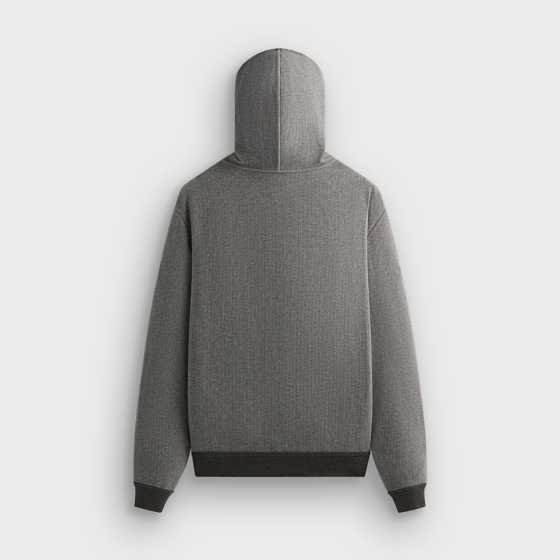 &Kin Reversible Double Face Williams V Hoodie - Dark Heather Grey