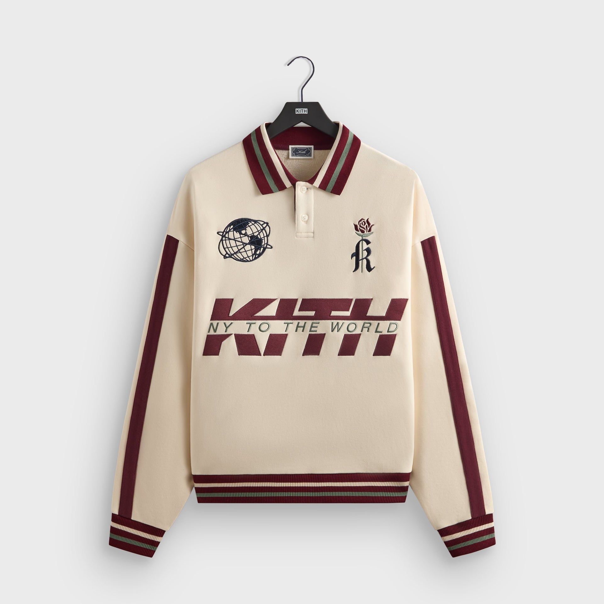 Kith Collegiate Nelson Collared Pullover - Muslin
