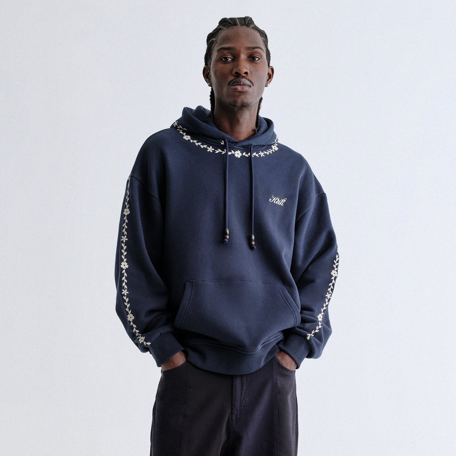 Kith Artisanal Floral Nelson Hoodie - Nocturnal