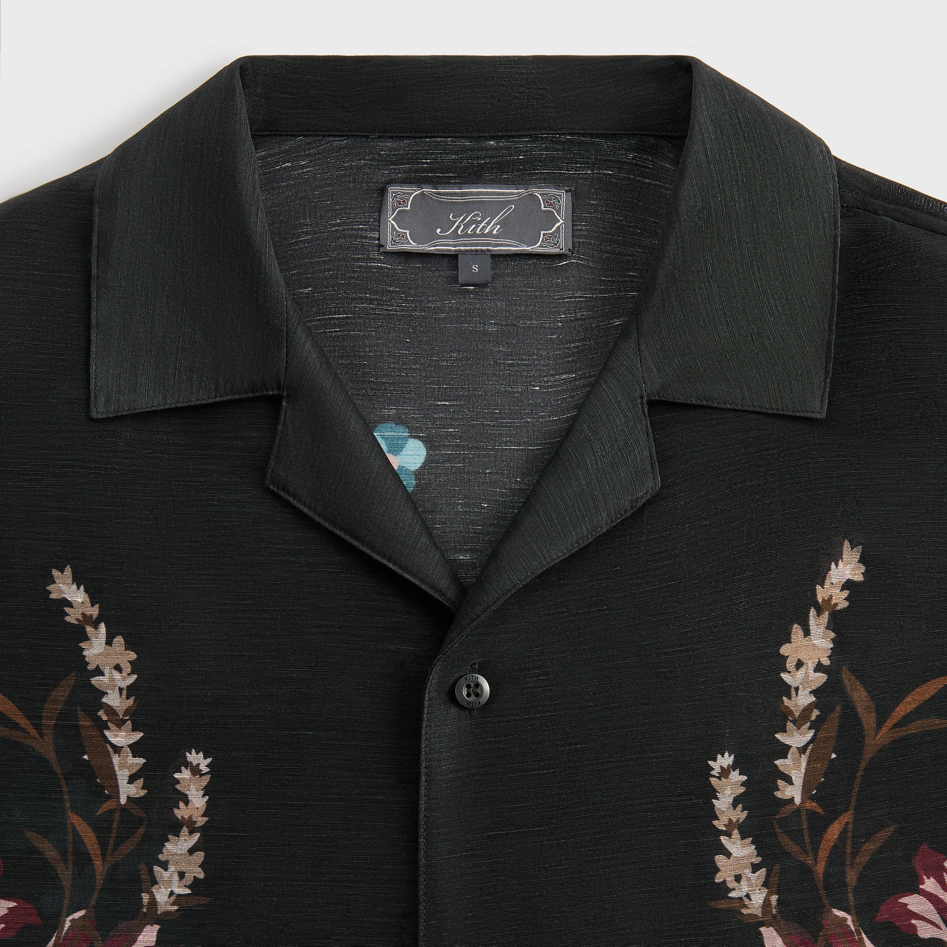 Kith Linen Thompson Camp Collar Shirt - Black