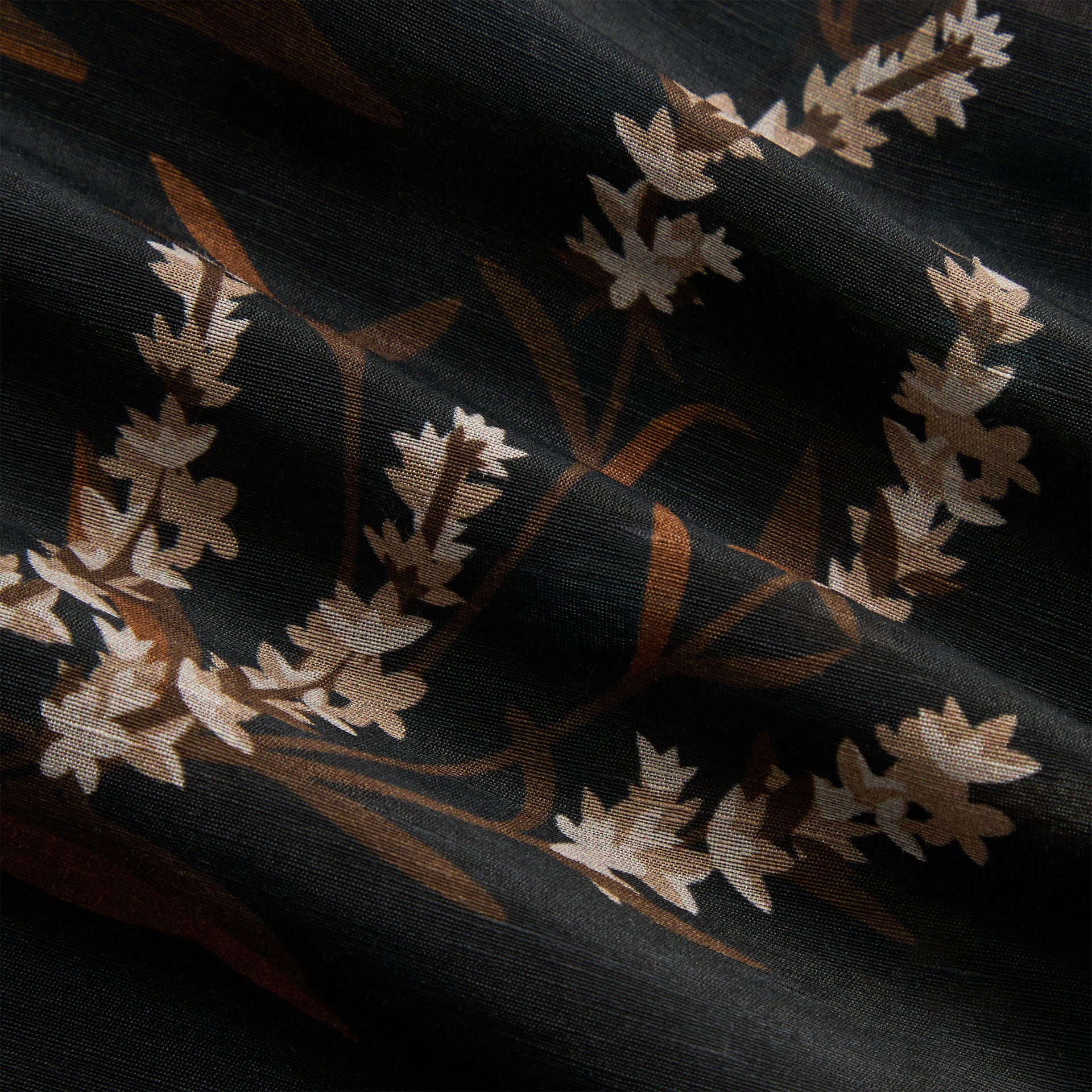 Kith Linen Thompson Camp Collar Shirt - Black