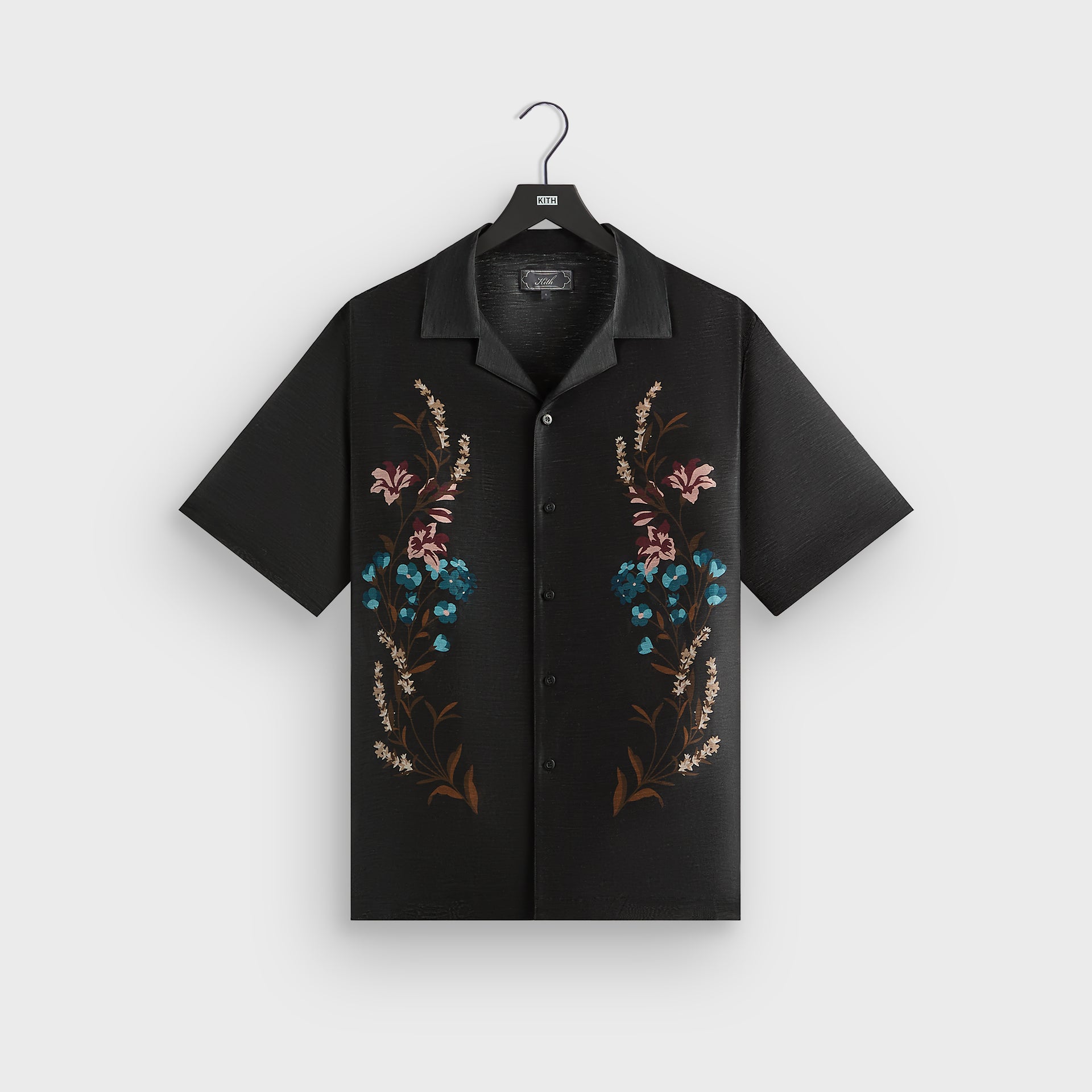 Kith Linen Thompson Camp Collar Shirt - Black