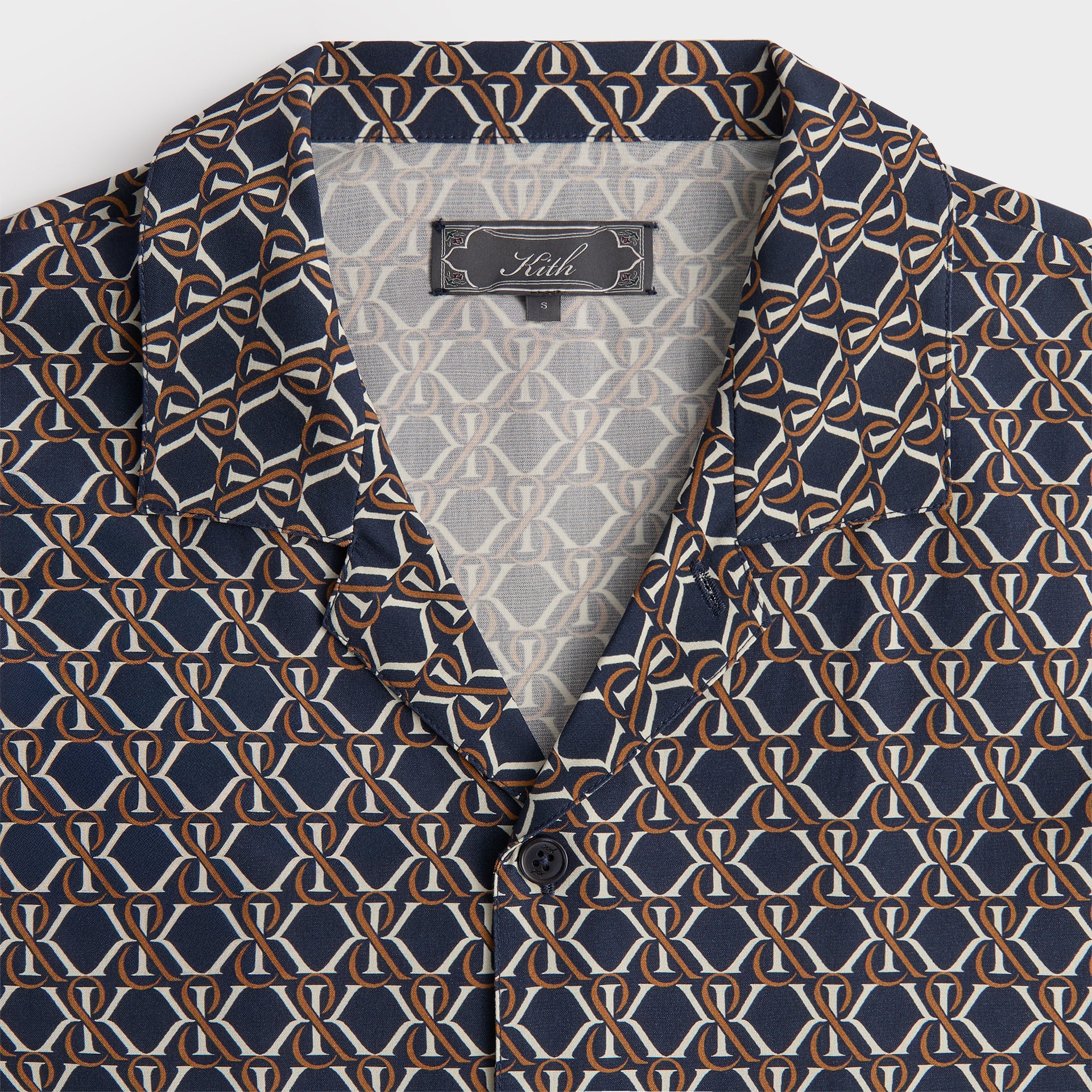 Kith Monogram Crest Reade Shirt - Nocturnal