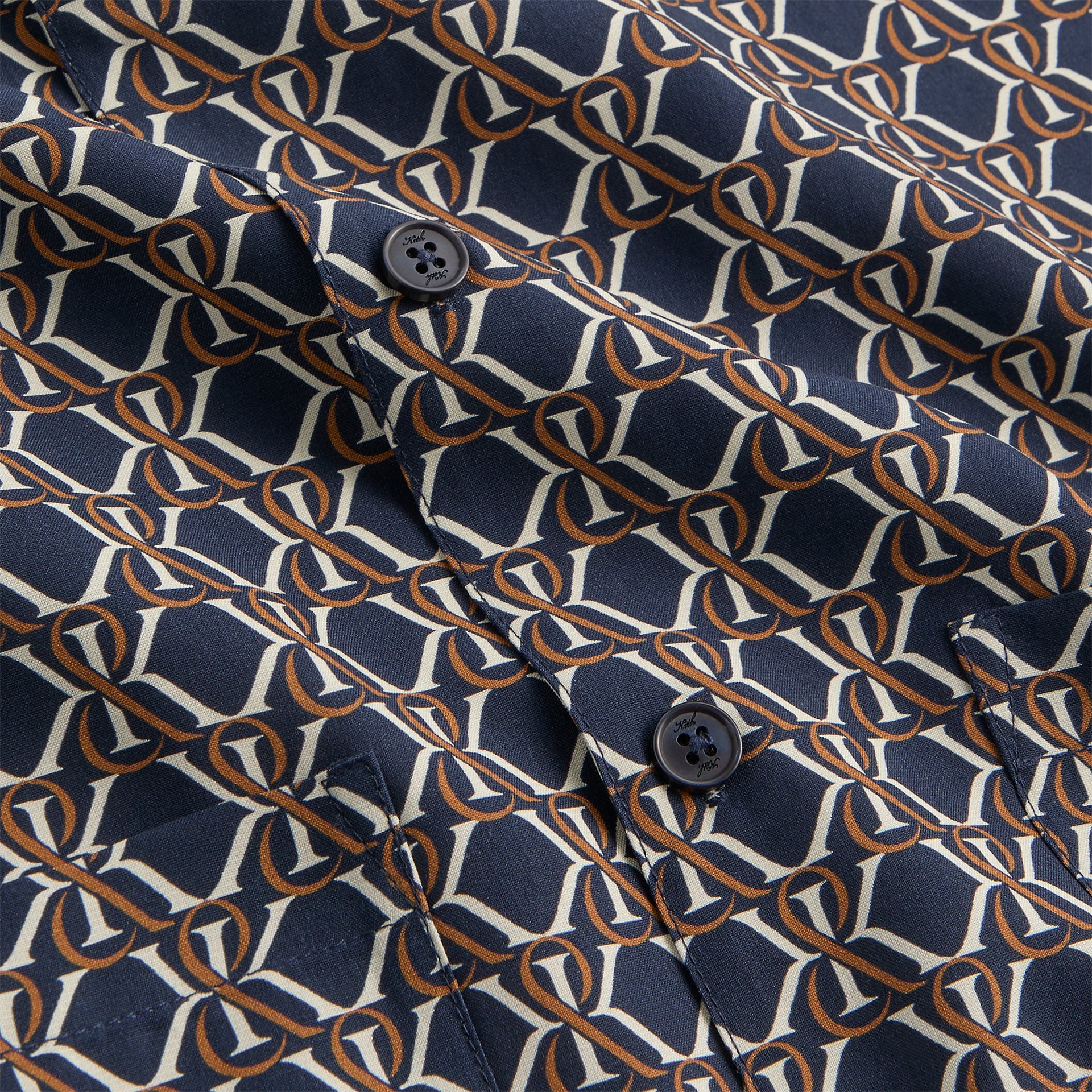 Kith Monogram Crest Reade Shirt - Nocturnal