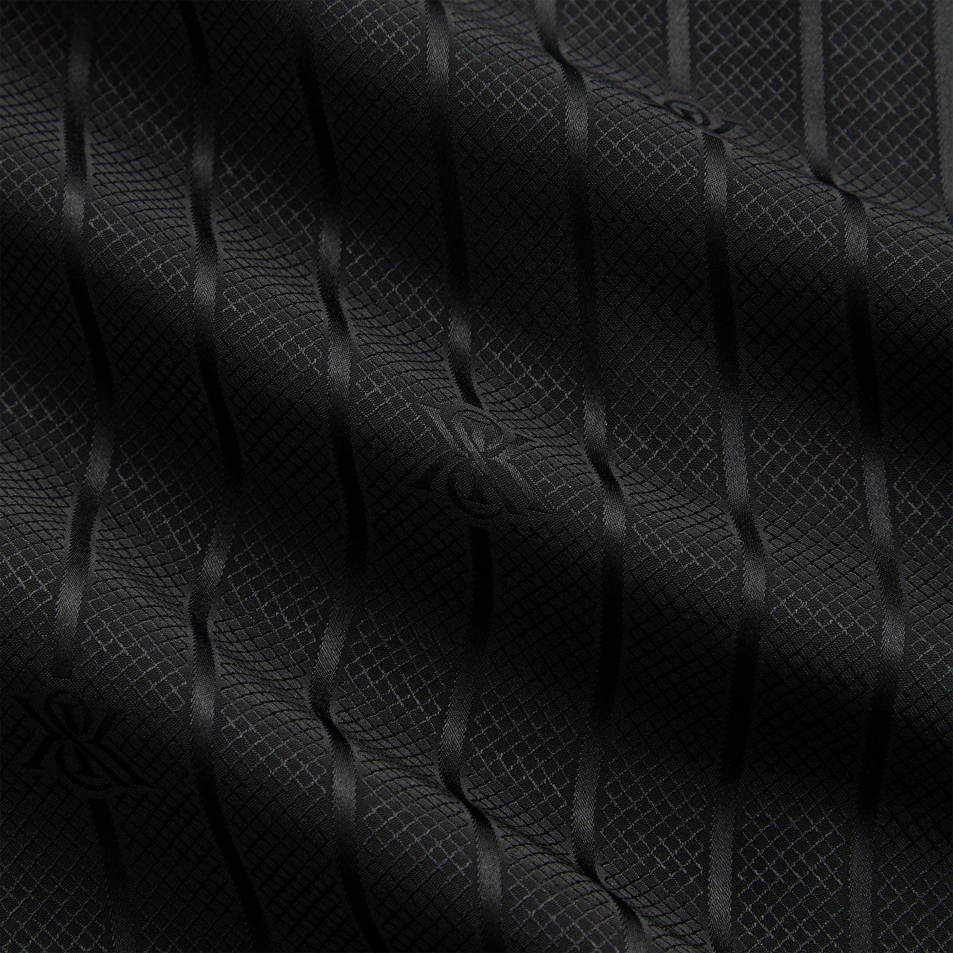 Kith Crest Logo Boxy Collared Overshirt - Black