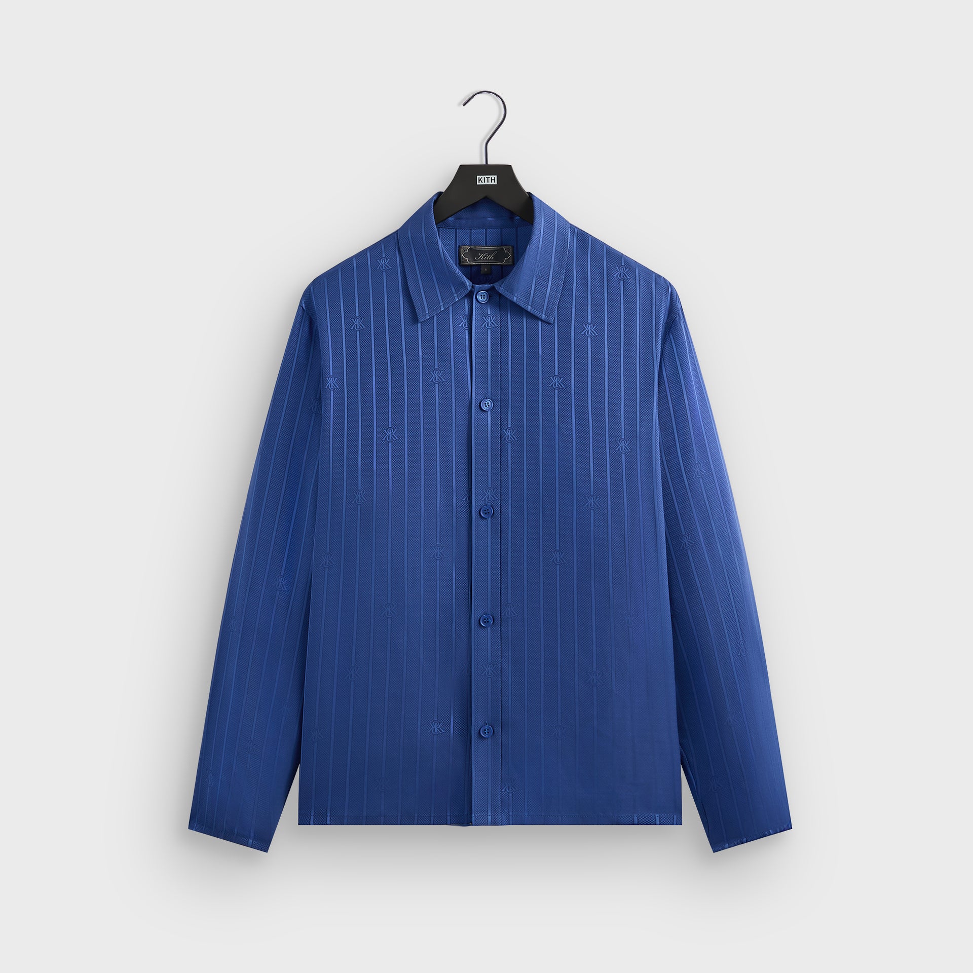 Kith Crest Logo Boxy Collared Overshirt - Bow