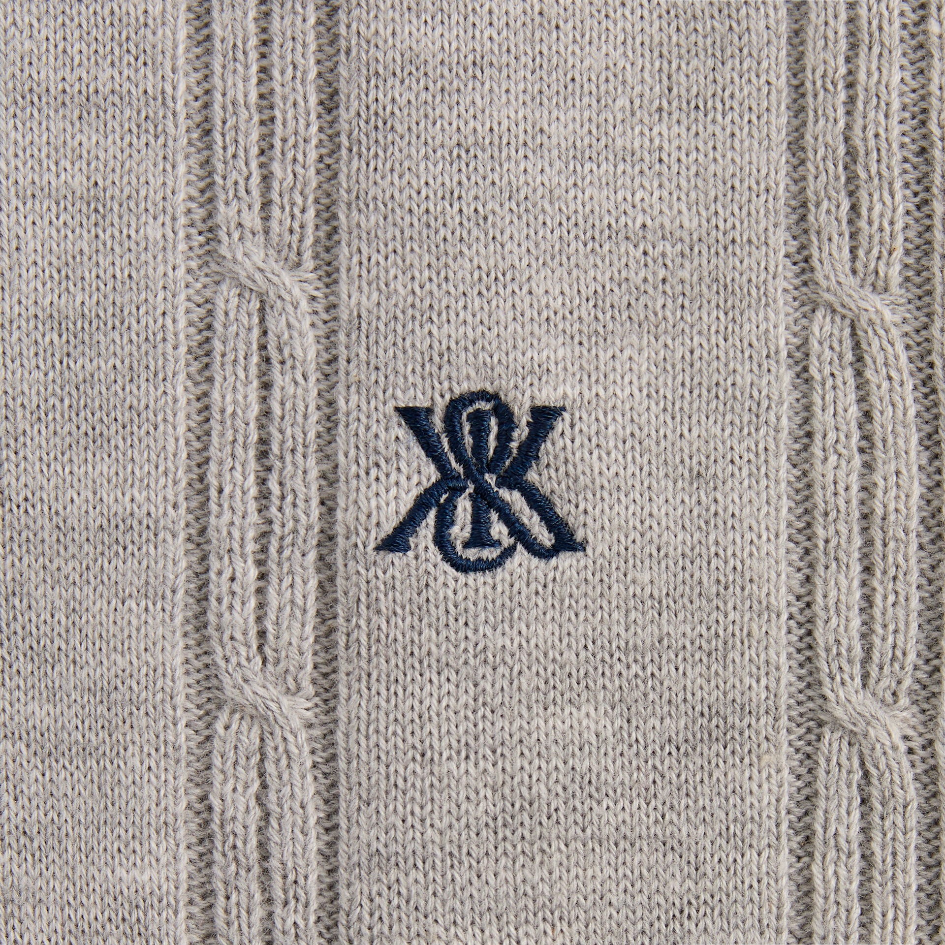 Kith Tilden Polo - Light Heather Grey