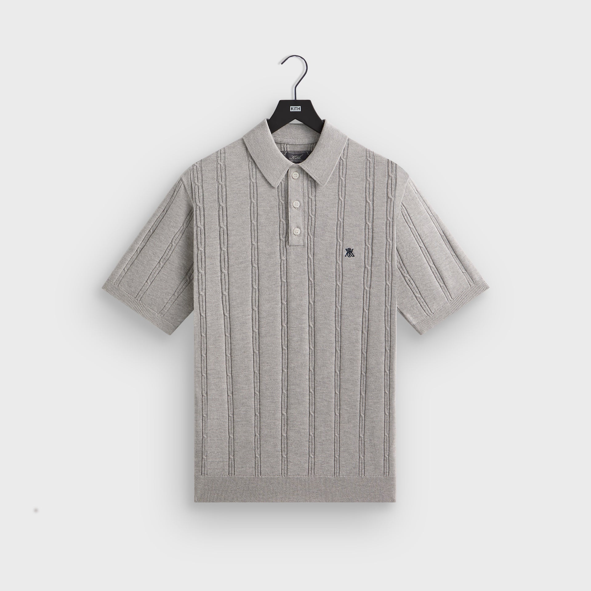 Kith Tilden Polo - Light Heather Grey