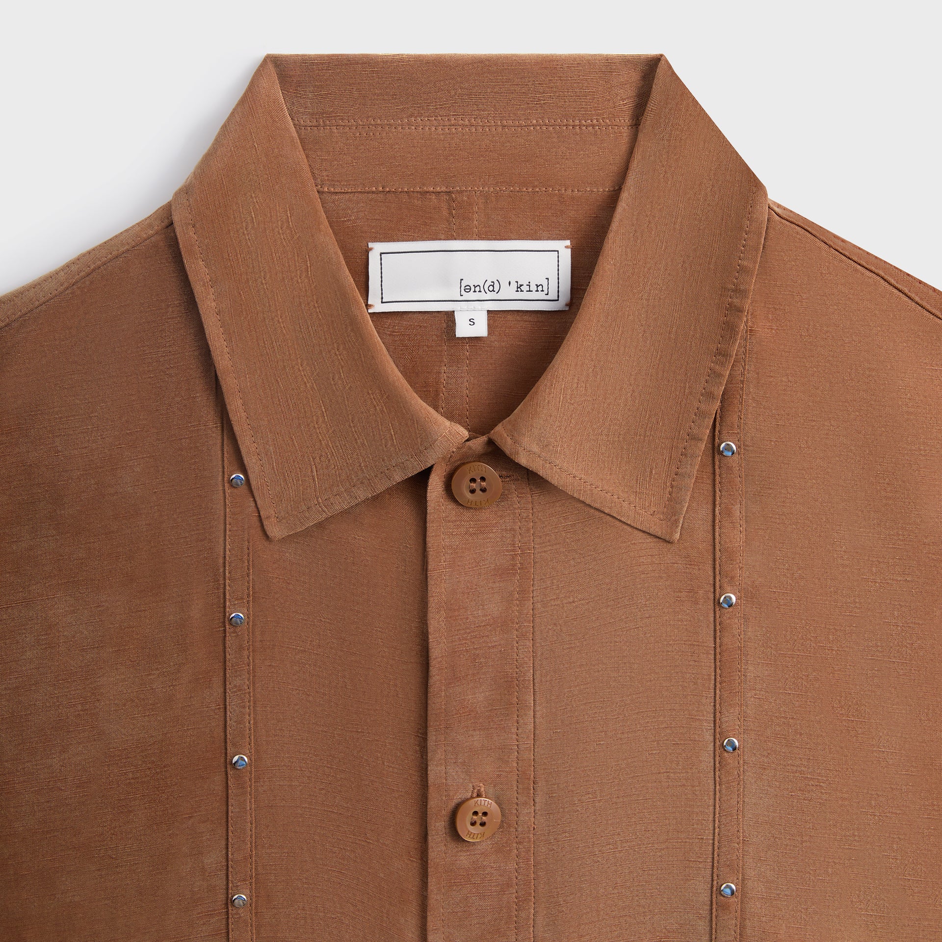 &Kin Ribbon Long Sleeve Boxy Collared Overshirt - Modsy