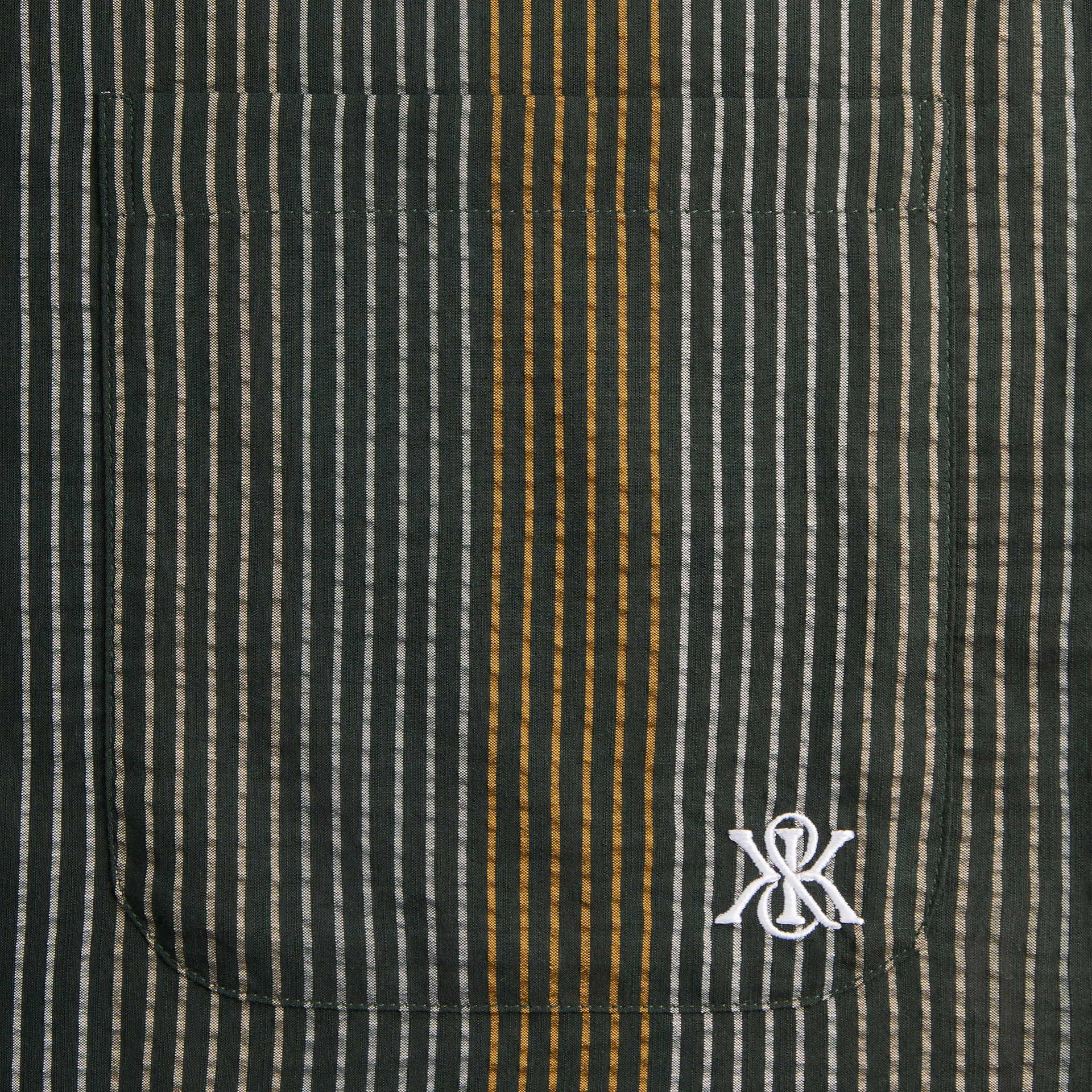 Kith Seersucker Boxy Collared Overshirt - Stadium