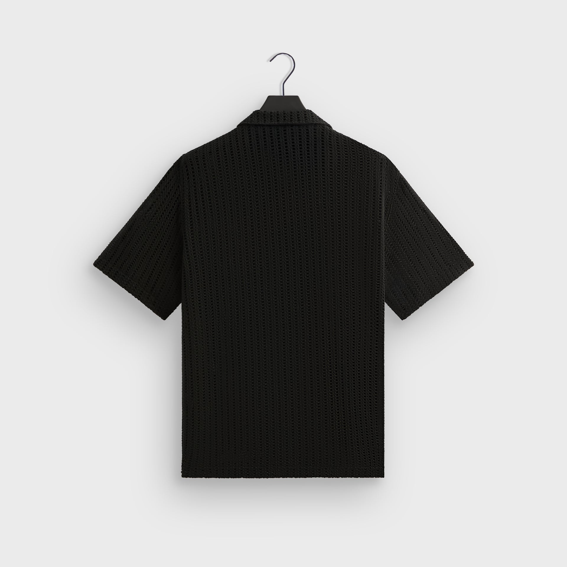 Kith Cotton Mesh Thompson Camp Collar Shirt - Black