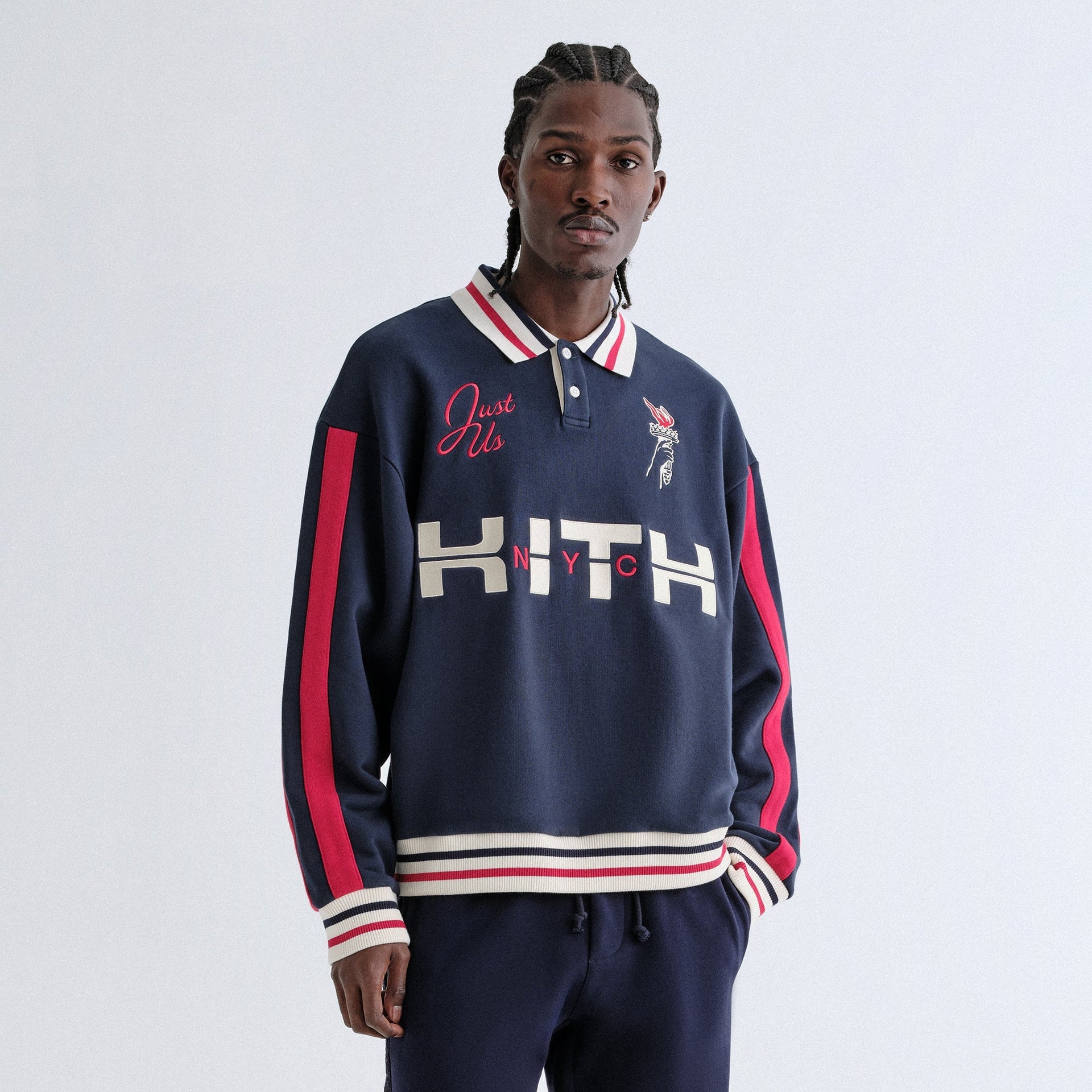 Kith Retro Nelson Collared Pullover - Nocturnal