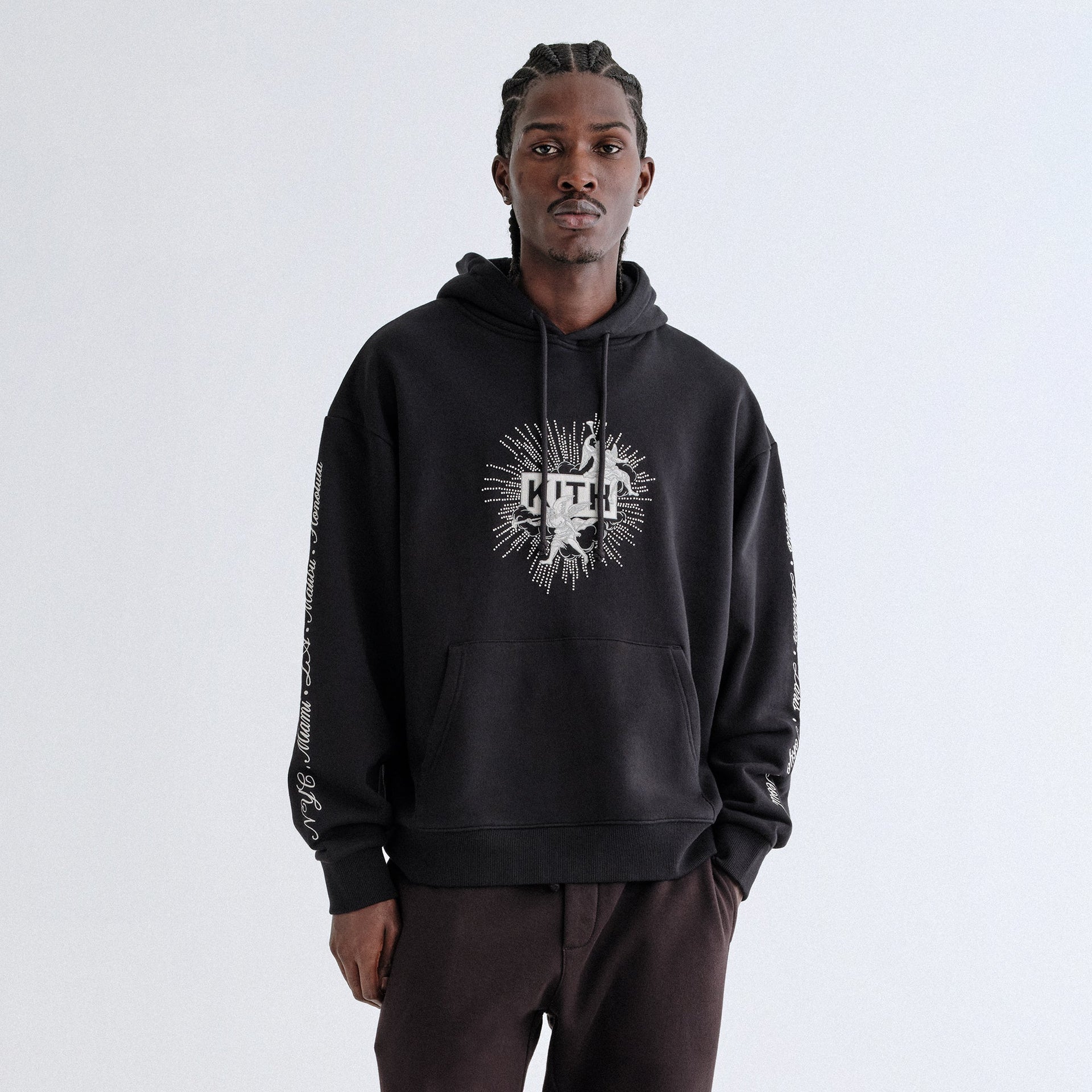 Kith Beaded Angel Nelson Hoodie - Black