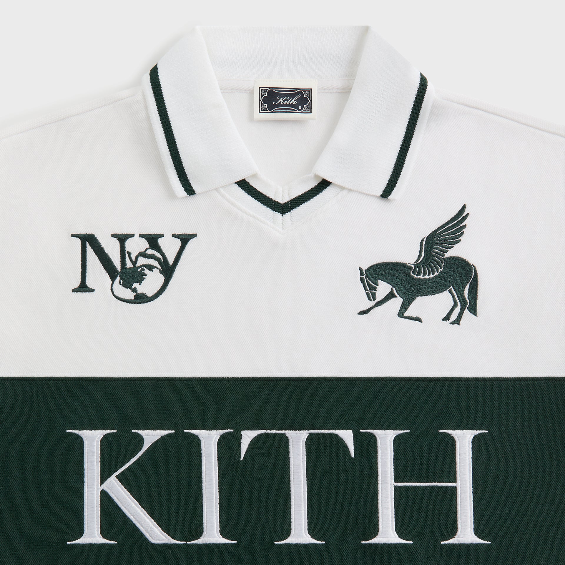 Kith Pique Short Sleeve Tap In Soccer Polo - White