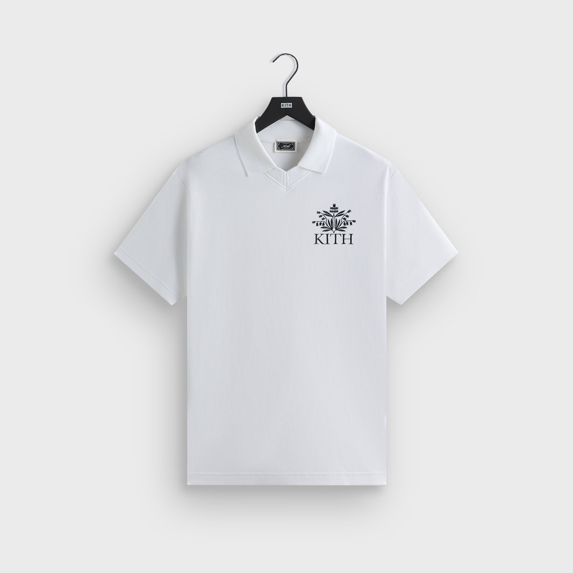 Kith Pique Short Sleeve Tap in Polo - White