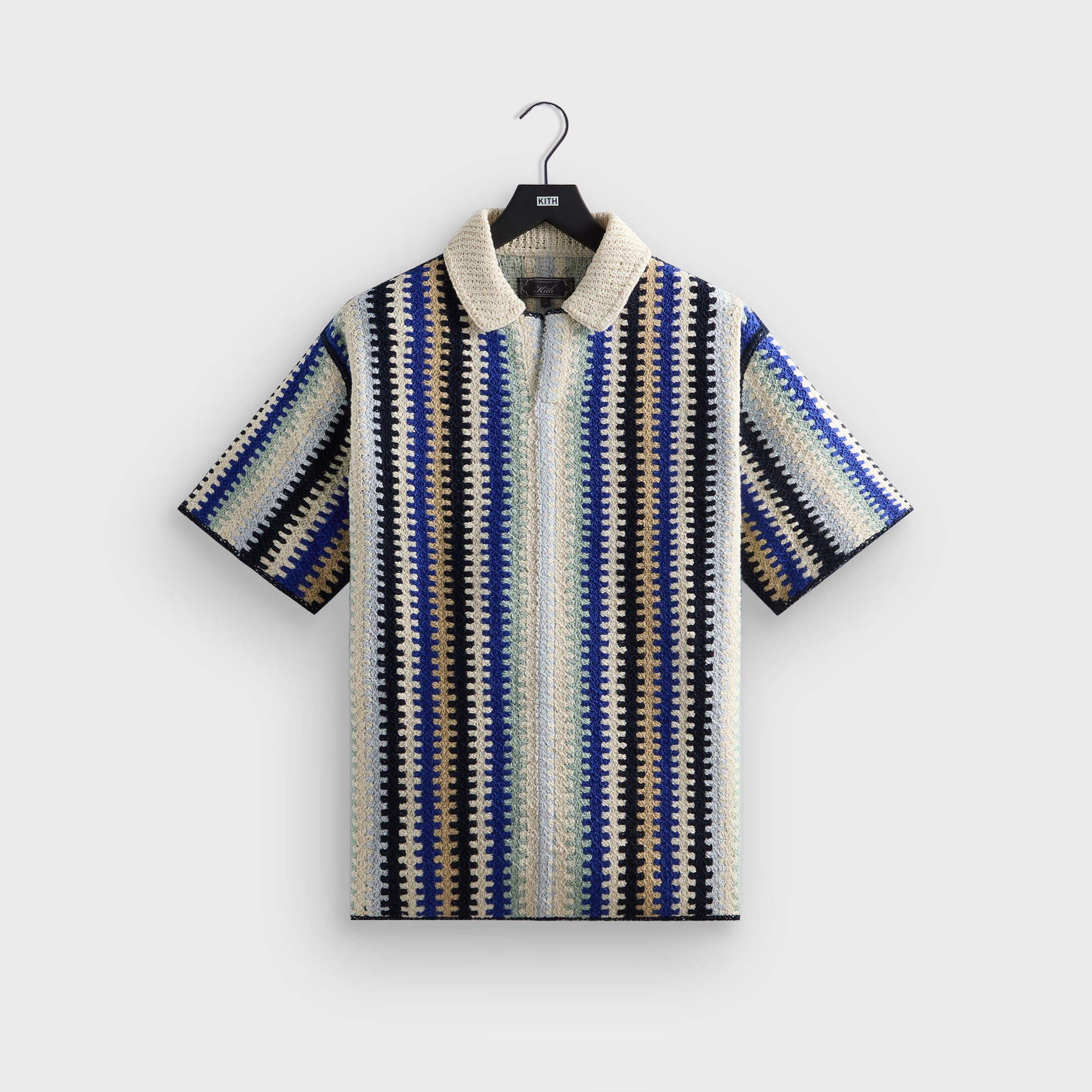 Kith Short Sleeve Keyon Crochet Pullover - Multi