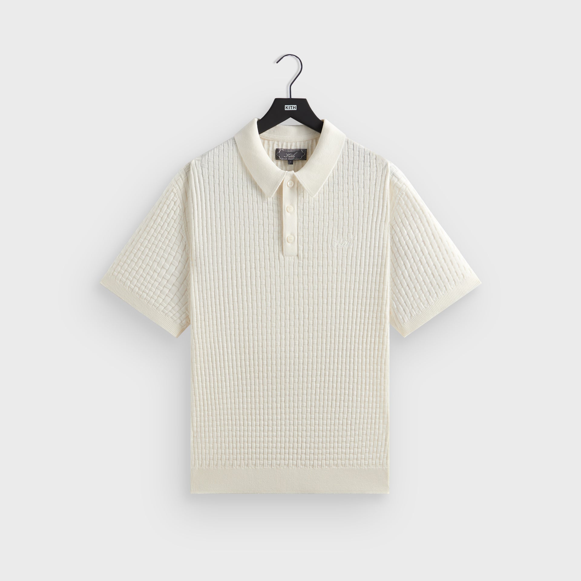 Kith Basketweave Tilden Polo - Sandrift