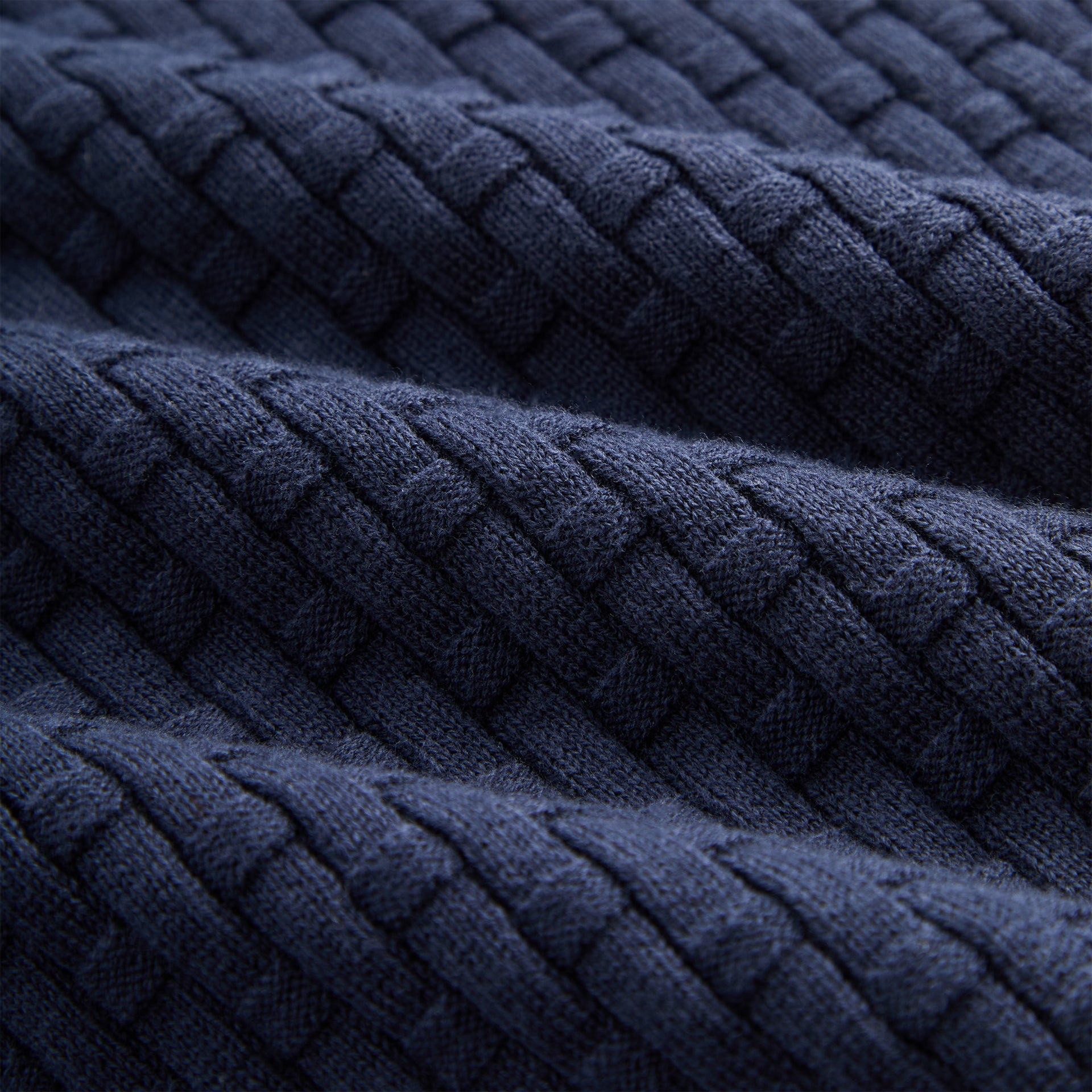 Kith Basketweave Tilden Polo - Nocturnal