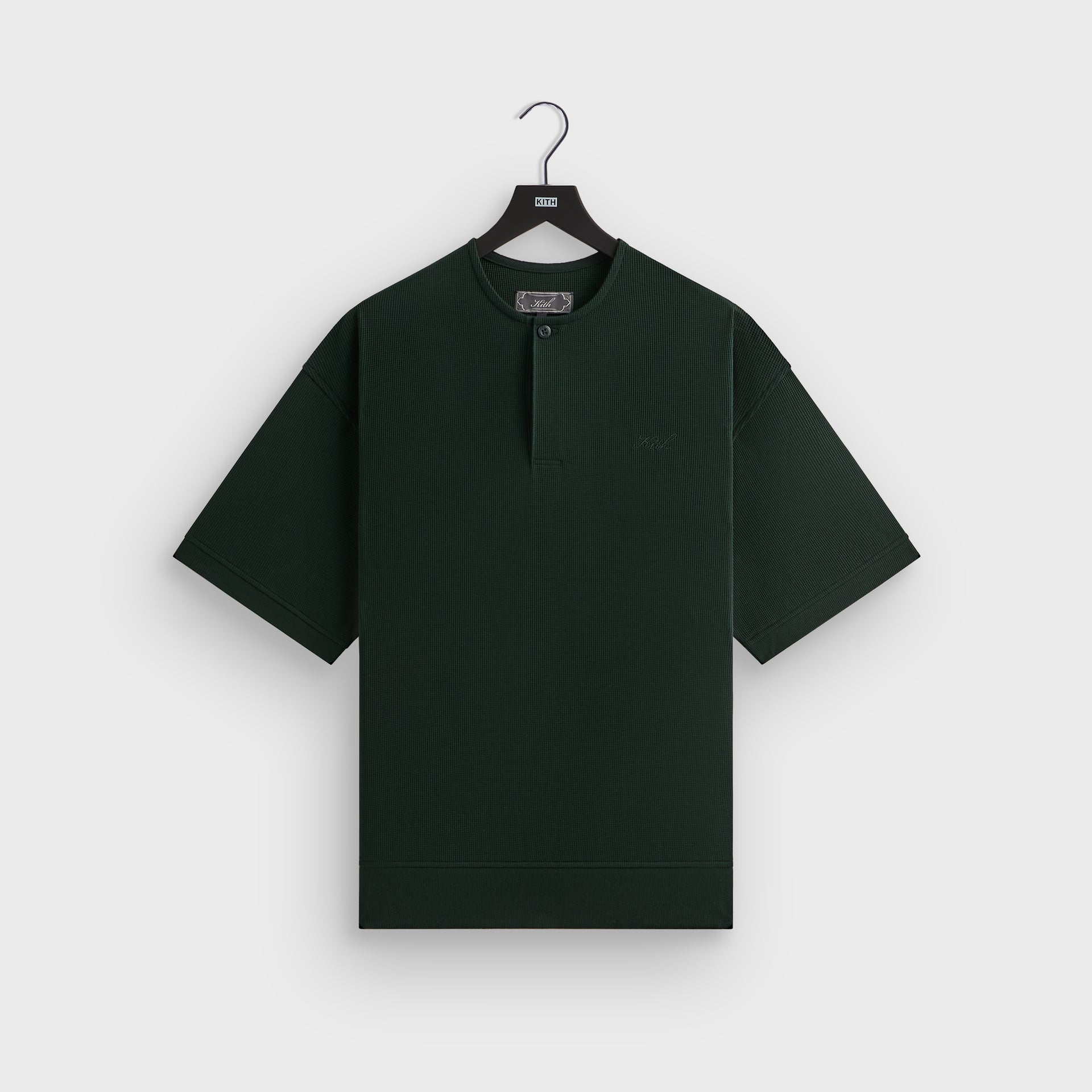 Kith Micro Waffle Short Sleeve Colby Pullover - Stadium