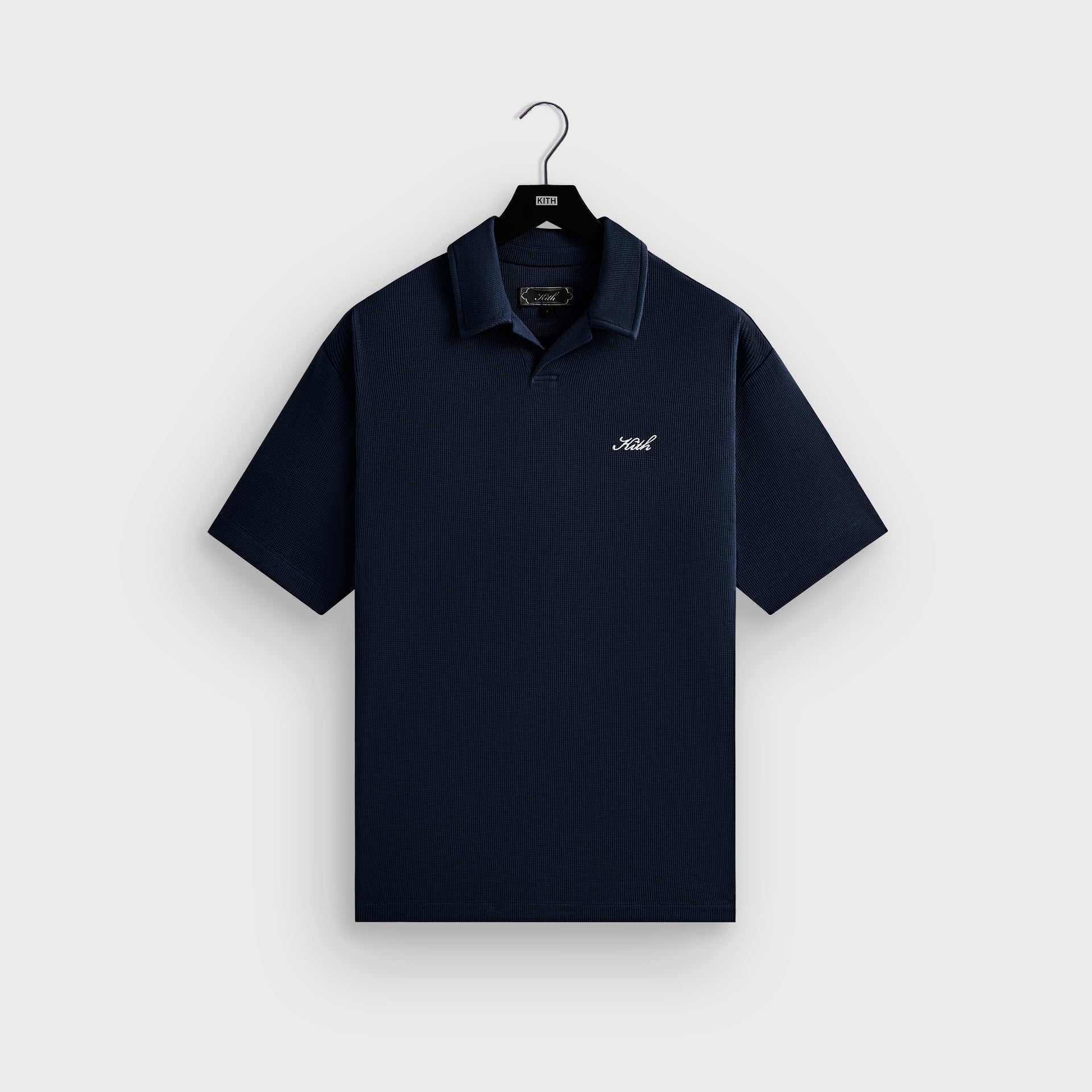 Kith Micro Waffle Drew Polo - Nocturnal